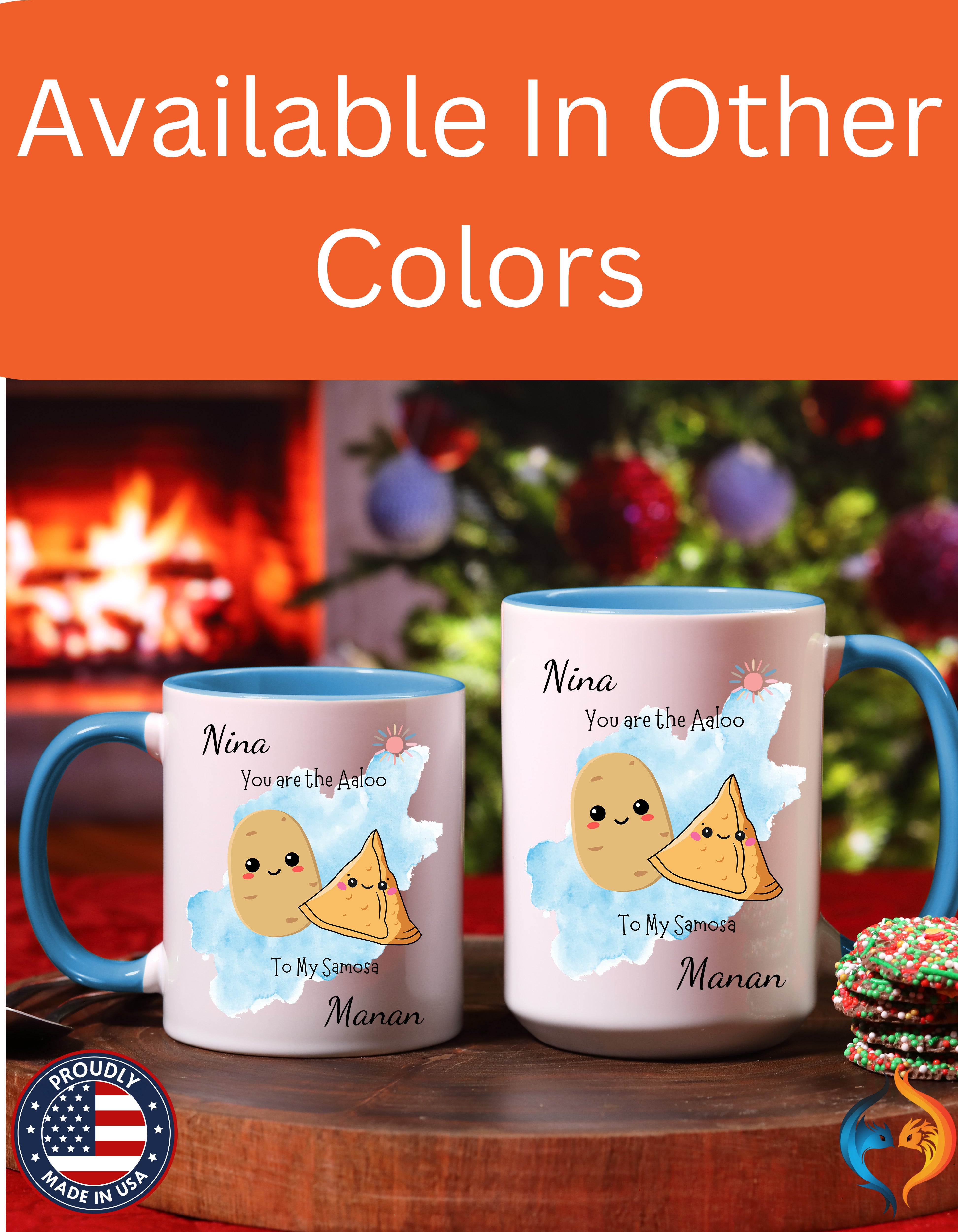 You Are Aaloo To My Samosa , Anniversary, Wedding, Valentines Mug Lifestyle Mockup | Nutty Designs