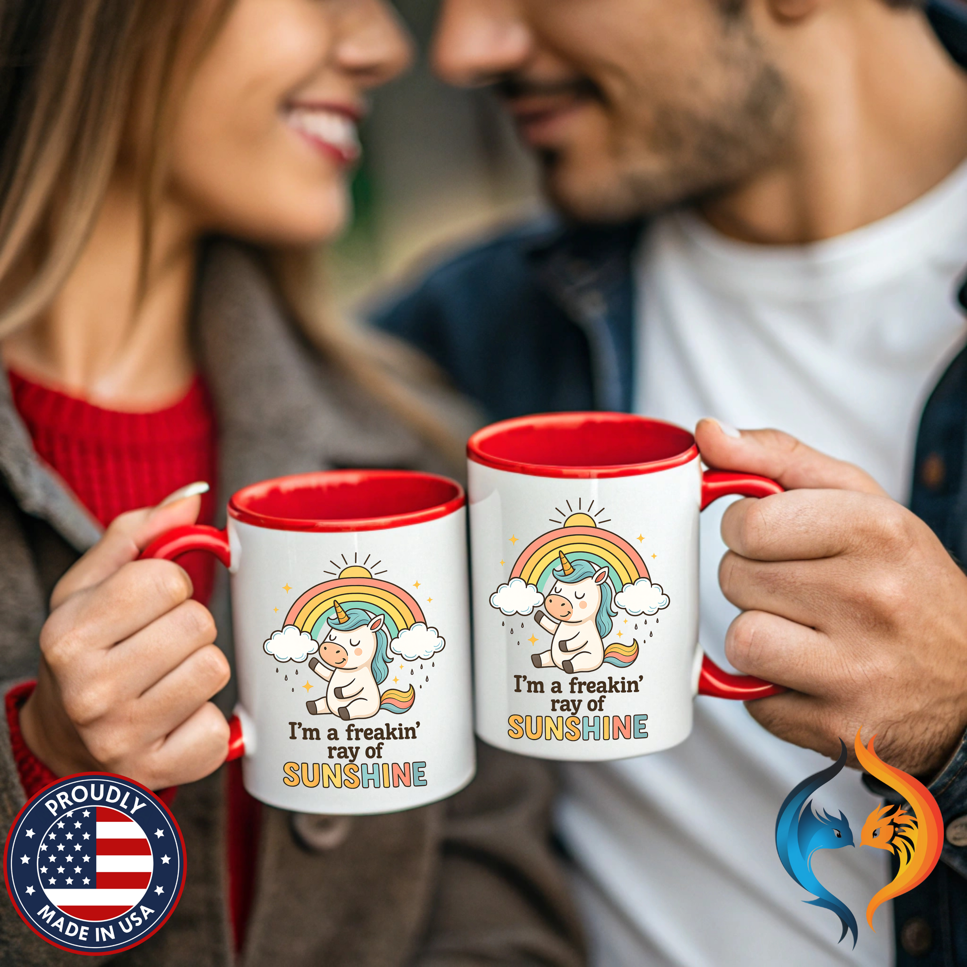 Freaking Ray of Sunshine Mug Product Photo | Nutty Designs