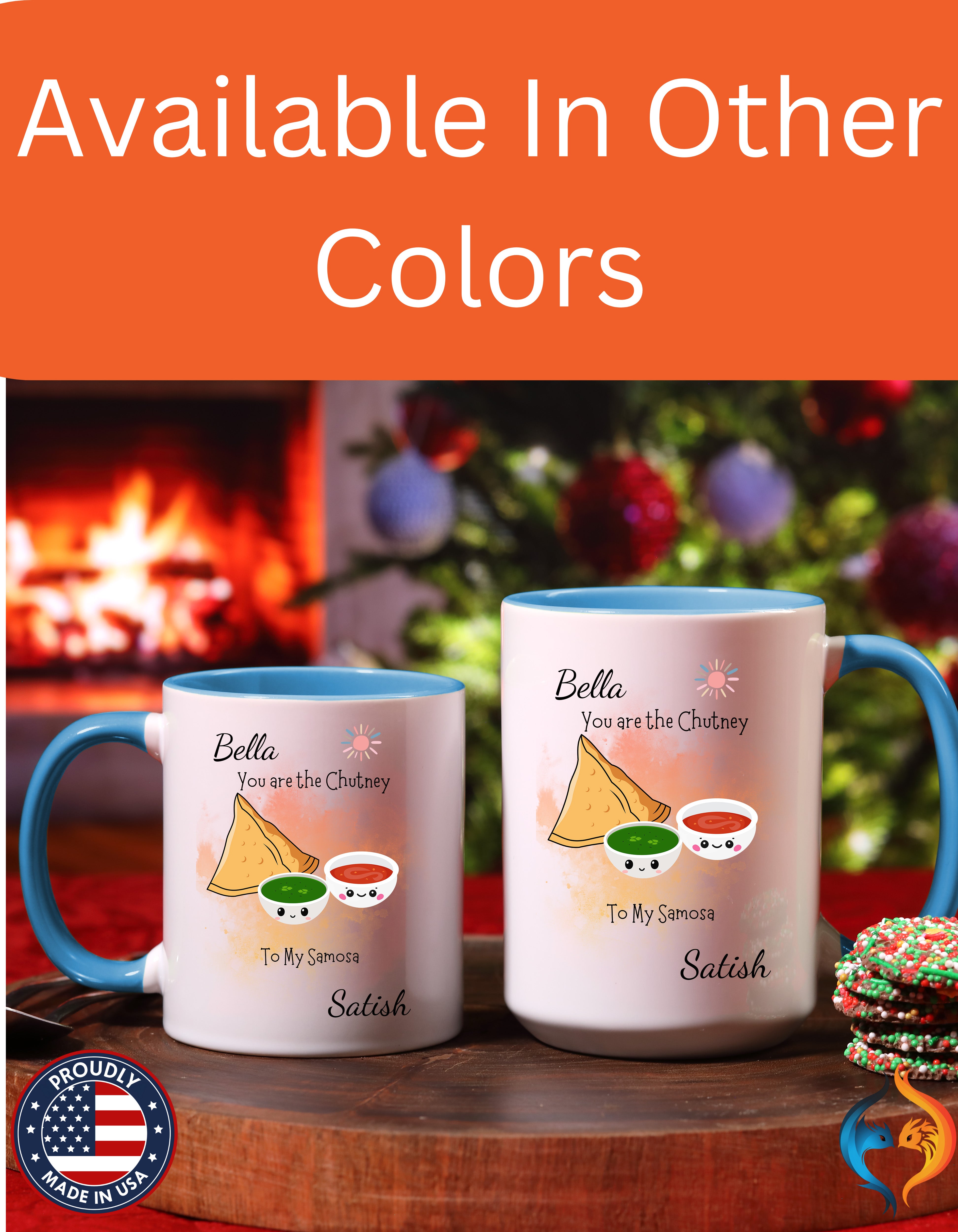 You Are Chutney To My Samosa , Anniversary, Wedding, Valentines Mug Lifestyle Mockup | Nutty Designs