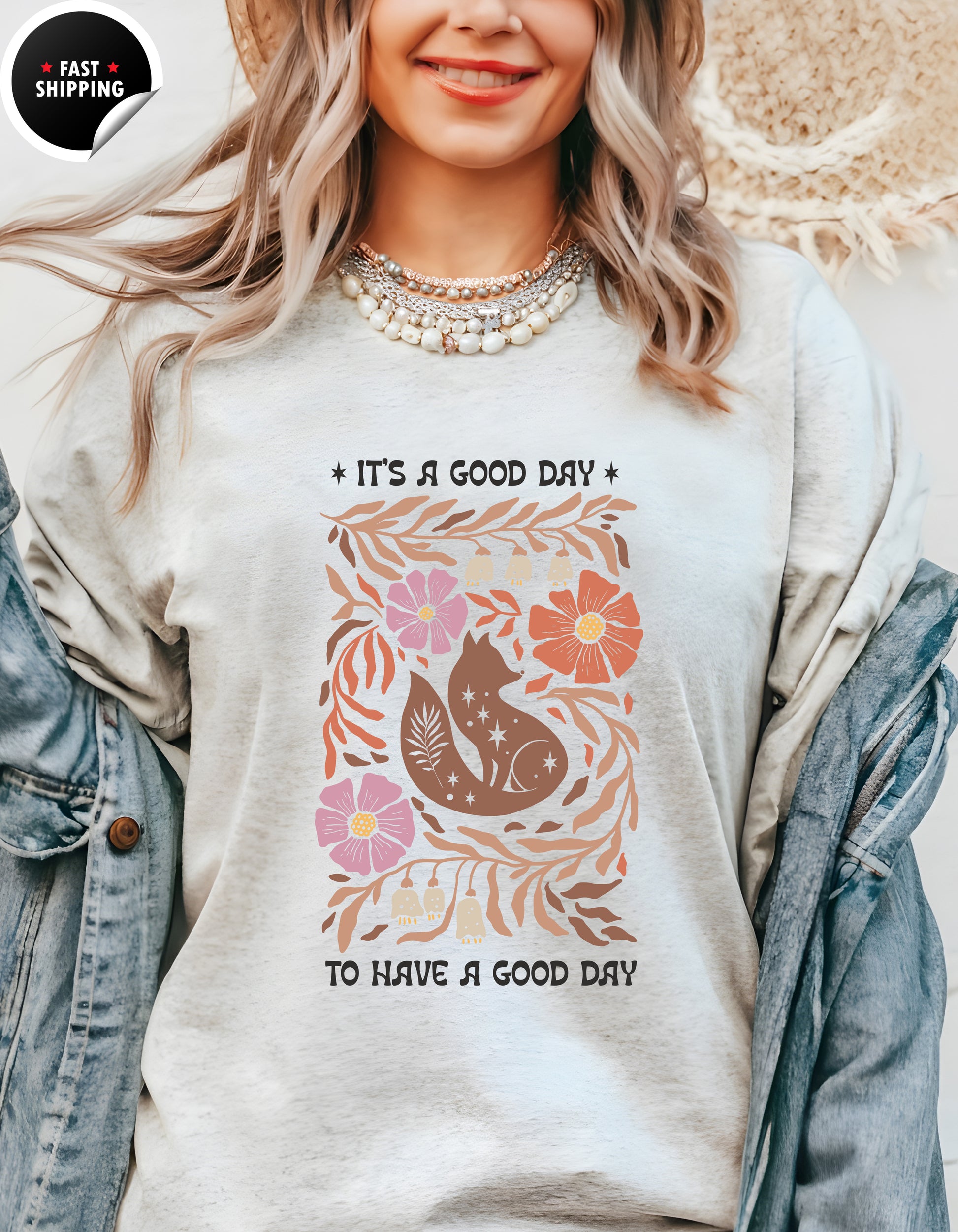 It's a good day to have a good day, Trendy Aesthetic Shirt, Cute T-Shirt Lifestyle Mockup | Nutty Designs