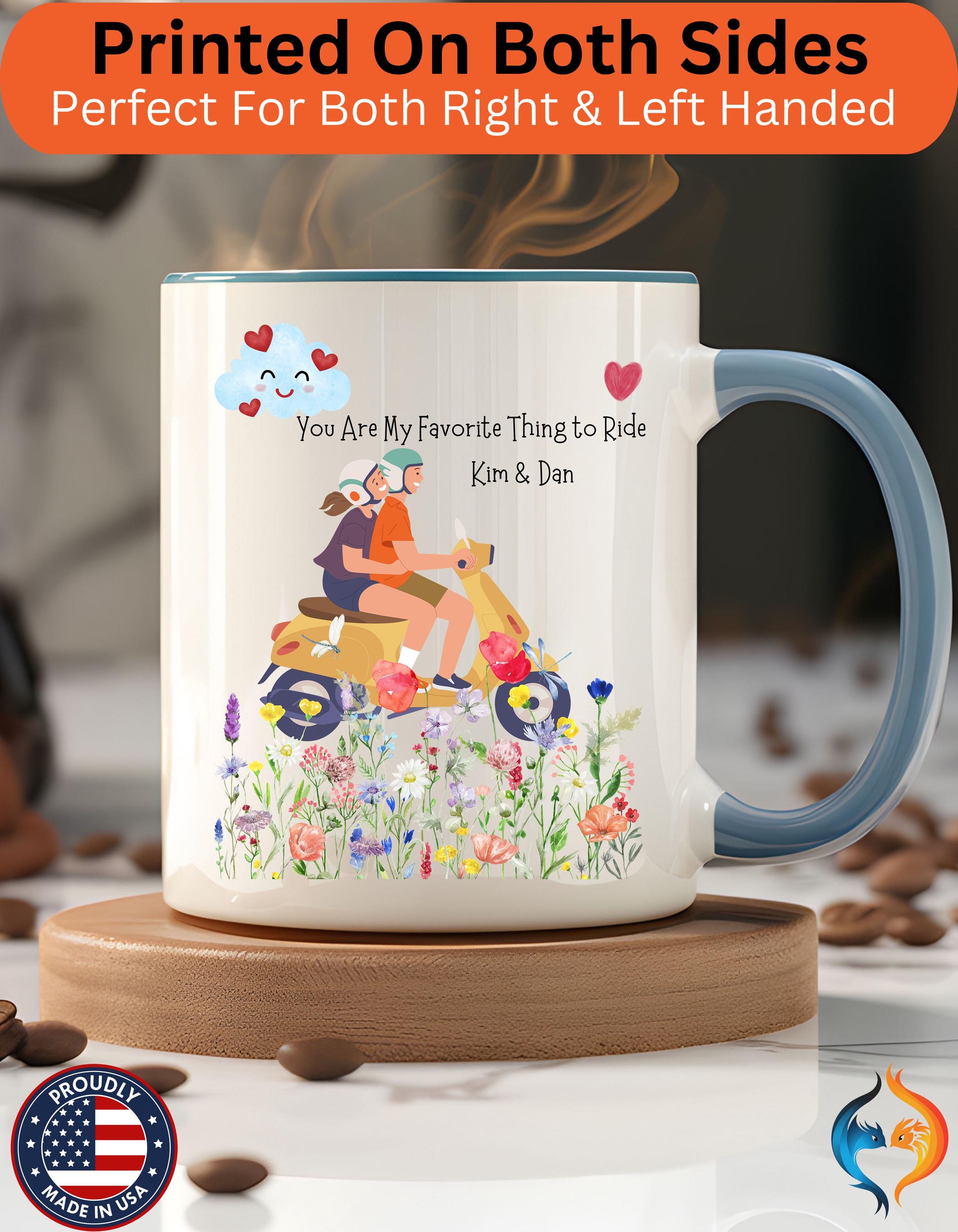 Dirty Valentines, Personalized Mug, You Are My Favorite Thing To Ride Accent Cup 11/15oz, Anniversary Romantic, V-Day Mug, Couples Gift