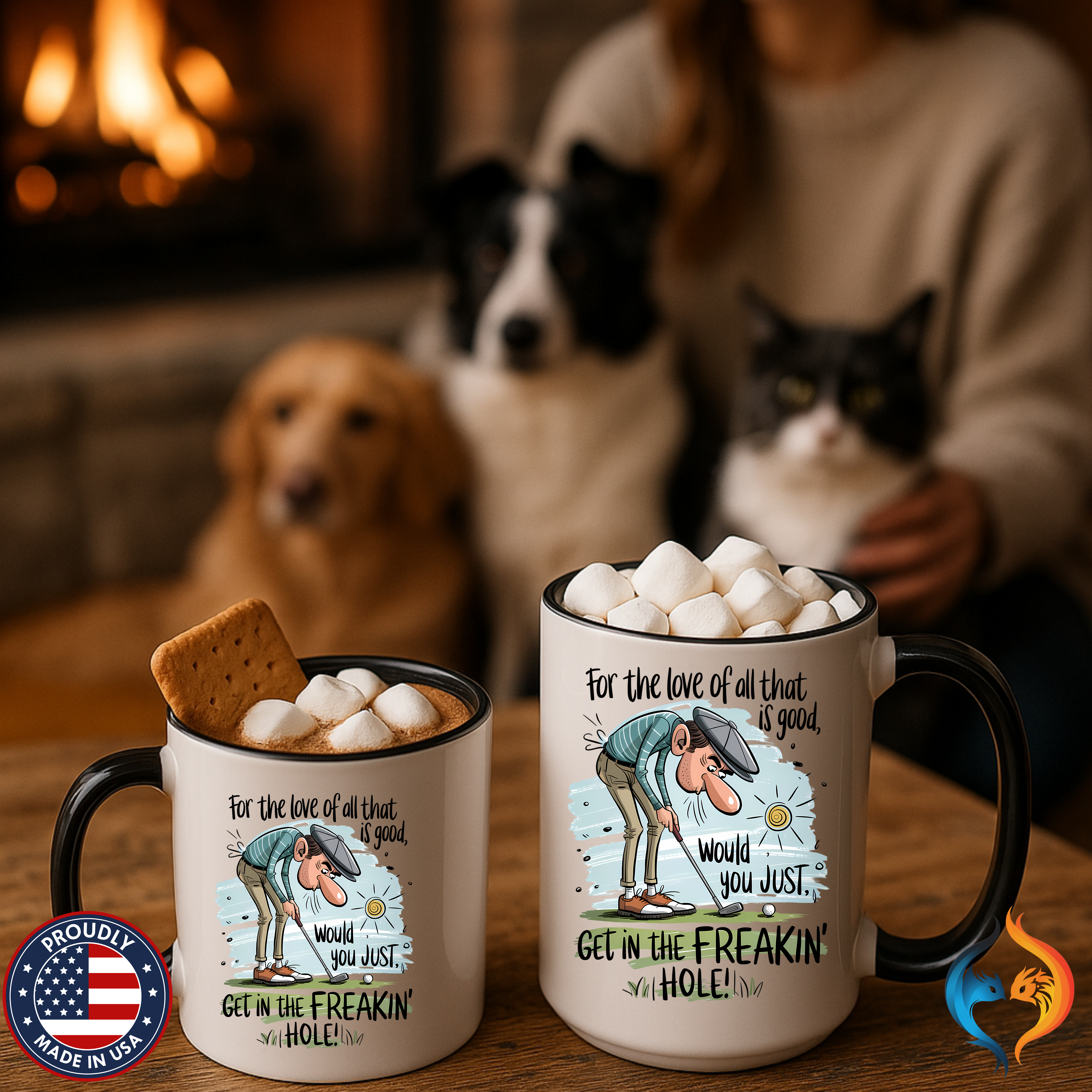 Get in the Freaking Hole Mug Lifestyle Mockup | Nutty Designs