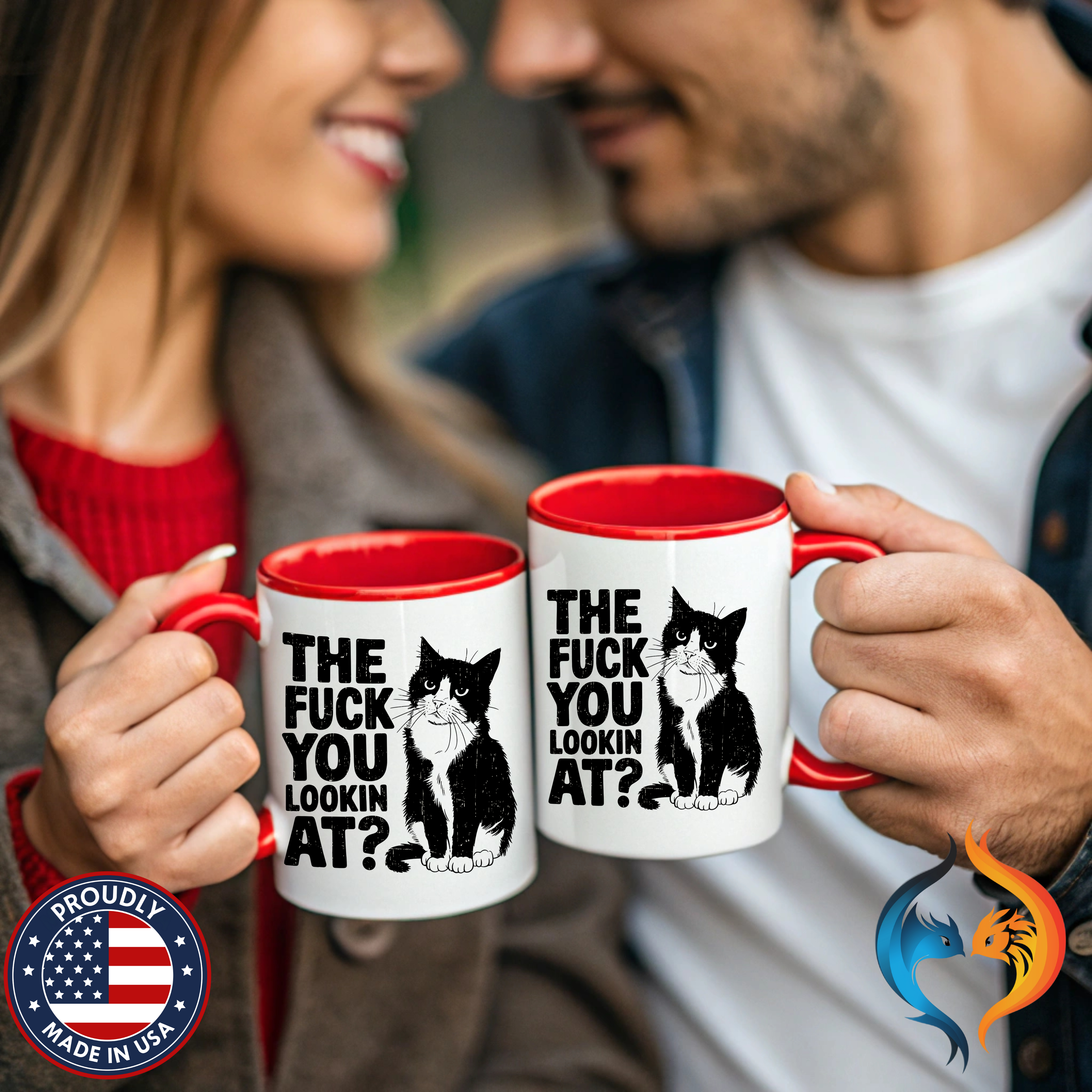 The FUCK You Lookin At Mug Product Photo | Nutty Designs