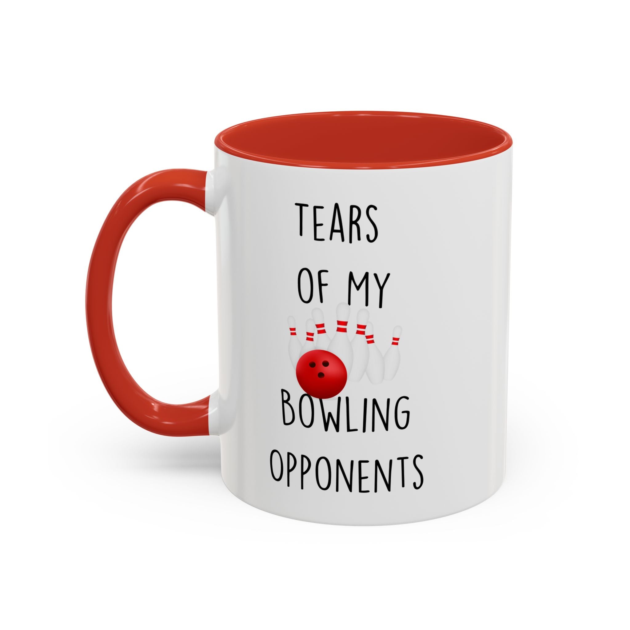 Funny Coffee Mug, Personalized Mug, Tears Of My Bowling Opponents, Accent Cup (11, 15oz), Sarcastic Mug,  Tea Coffee Cup, Gift Under 20