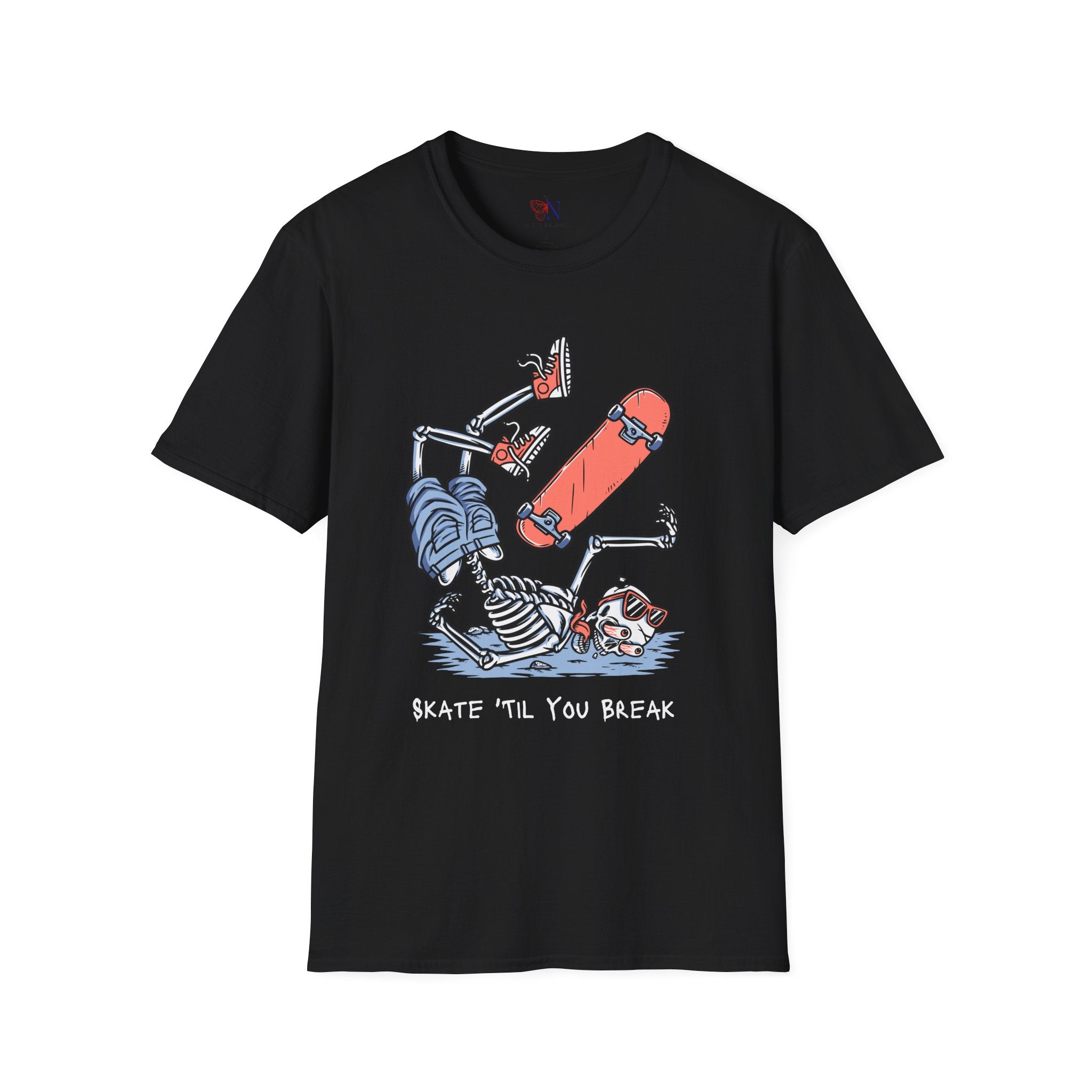 Skate Till You Break T-Shirt — Funny Skateboard Shirt for Skaters