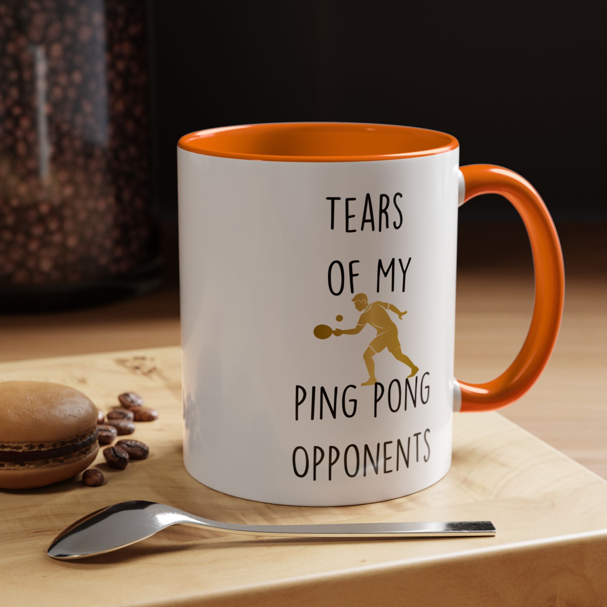 Funny Coffee Mug, Personalized Mug, Tears Of My Ping Pong Opponents, Accent Cup (11, 15oz), Sarcastic Mug,  Tea Coffee Cup, Gift Under 20