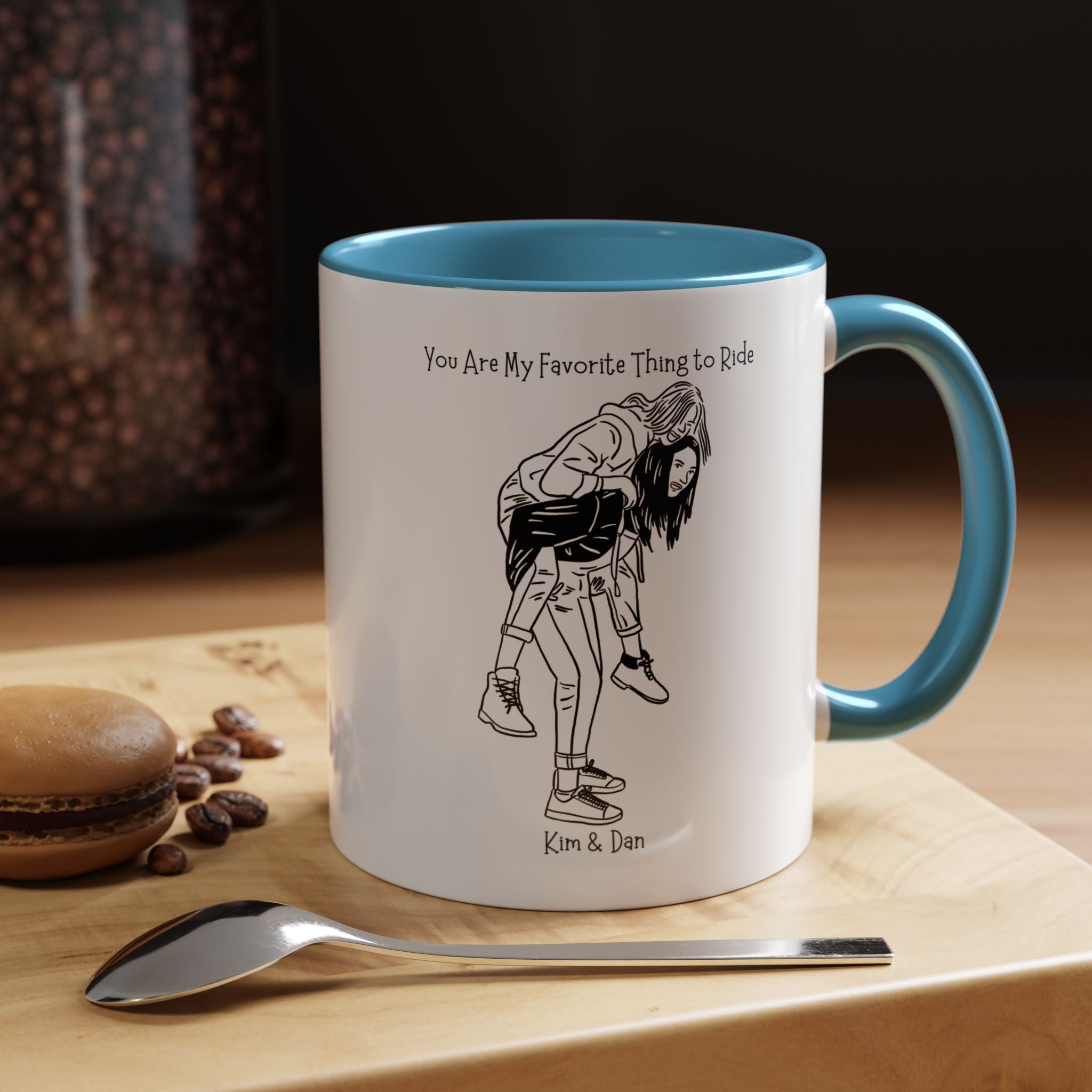 You Are My Favorite Thing To Ride Dirty Valentine Mug Lifestyle Mockup | Nutty Designs