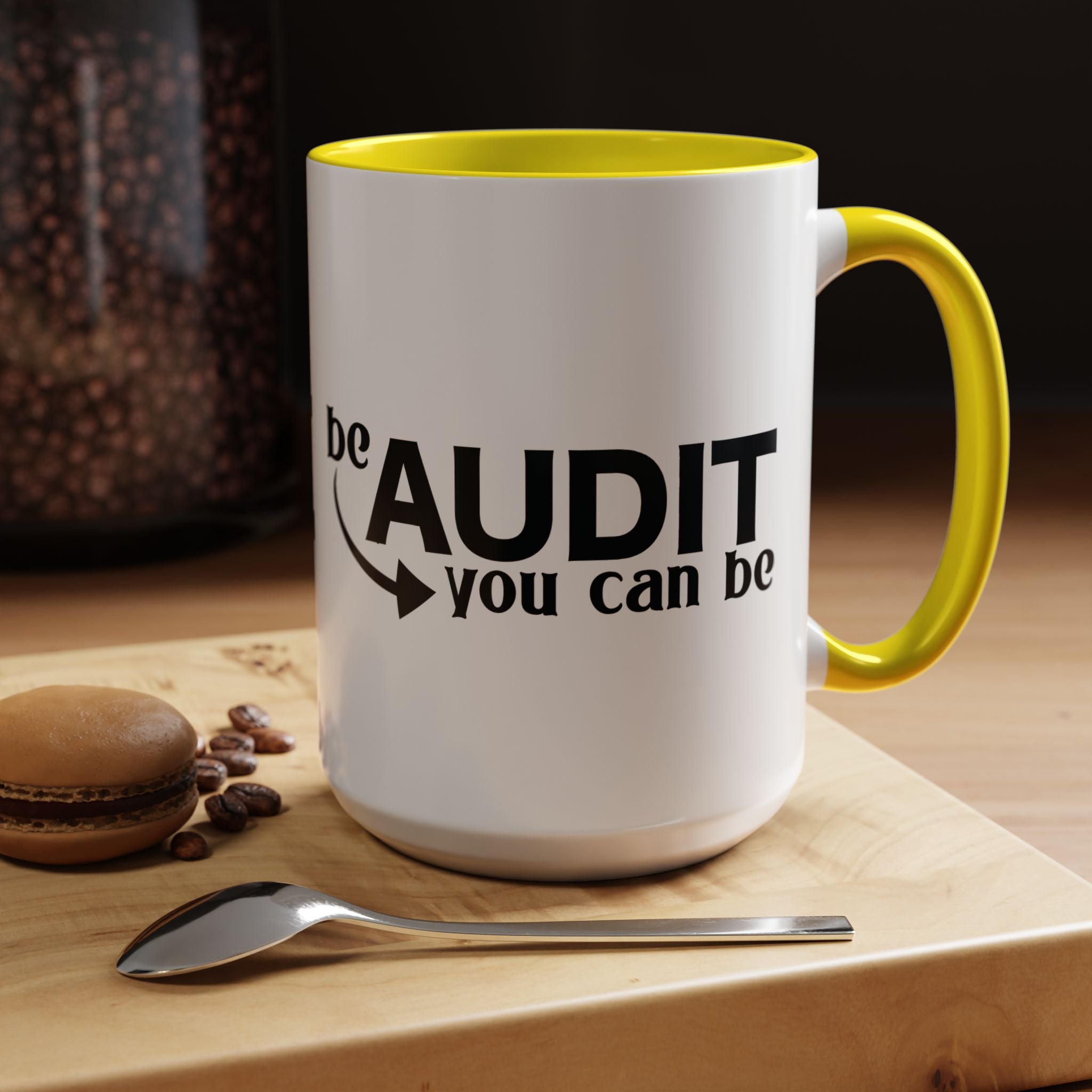 Funny Coffee Mug, Personalized Mug, Be Audit You Can Be Accent Coffee Cup (11, 15oz), Gift Under 20, White Elephant, CPA, Accountant, Tax