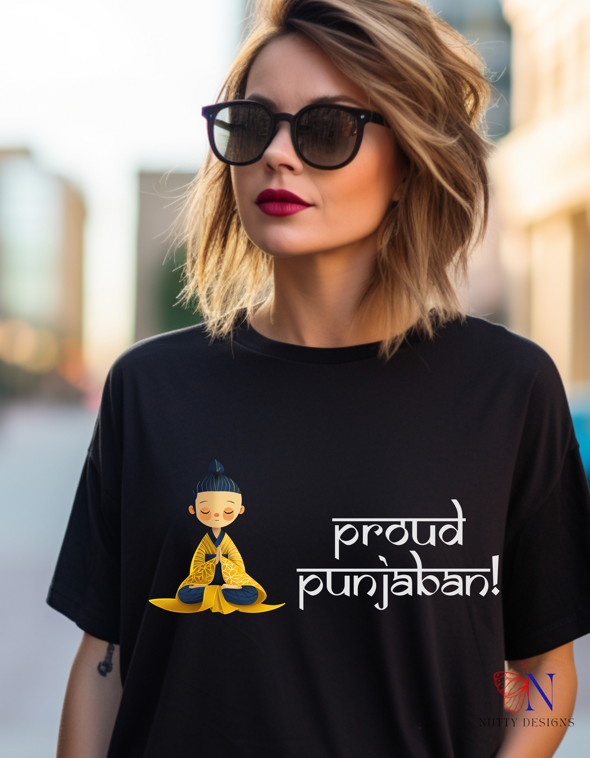 Proud Punjaban / T-Shirt Lifestyle Mockup | Nutty Designs