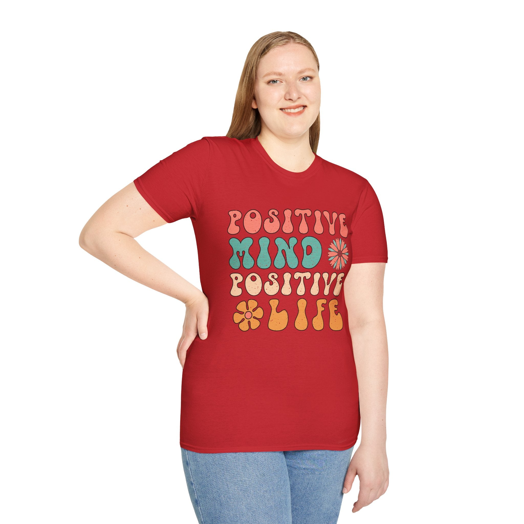 Positive Mind Positive Life T-Shirt — Good Vibes Only Encouraging Tee