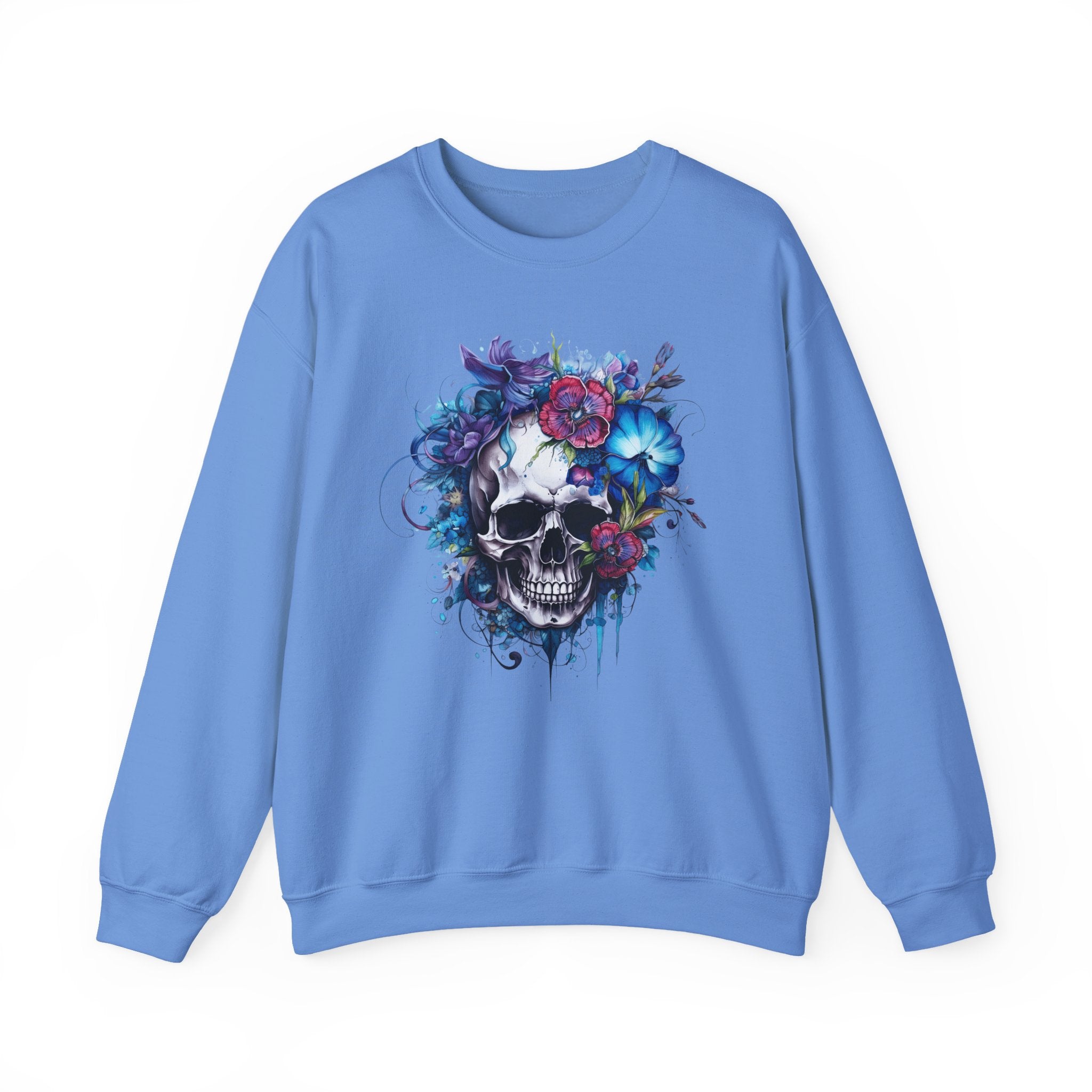 Skull Bloom, Halloween Themed Sweatshirt