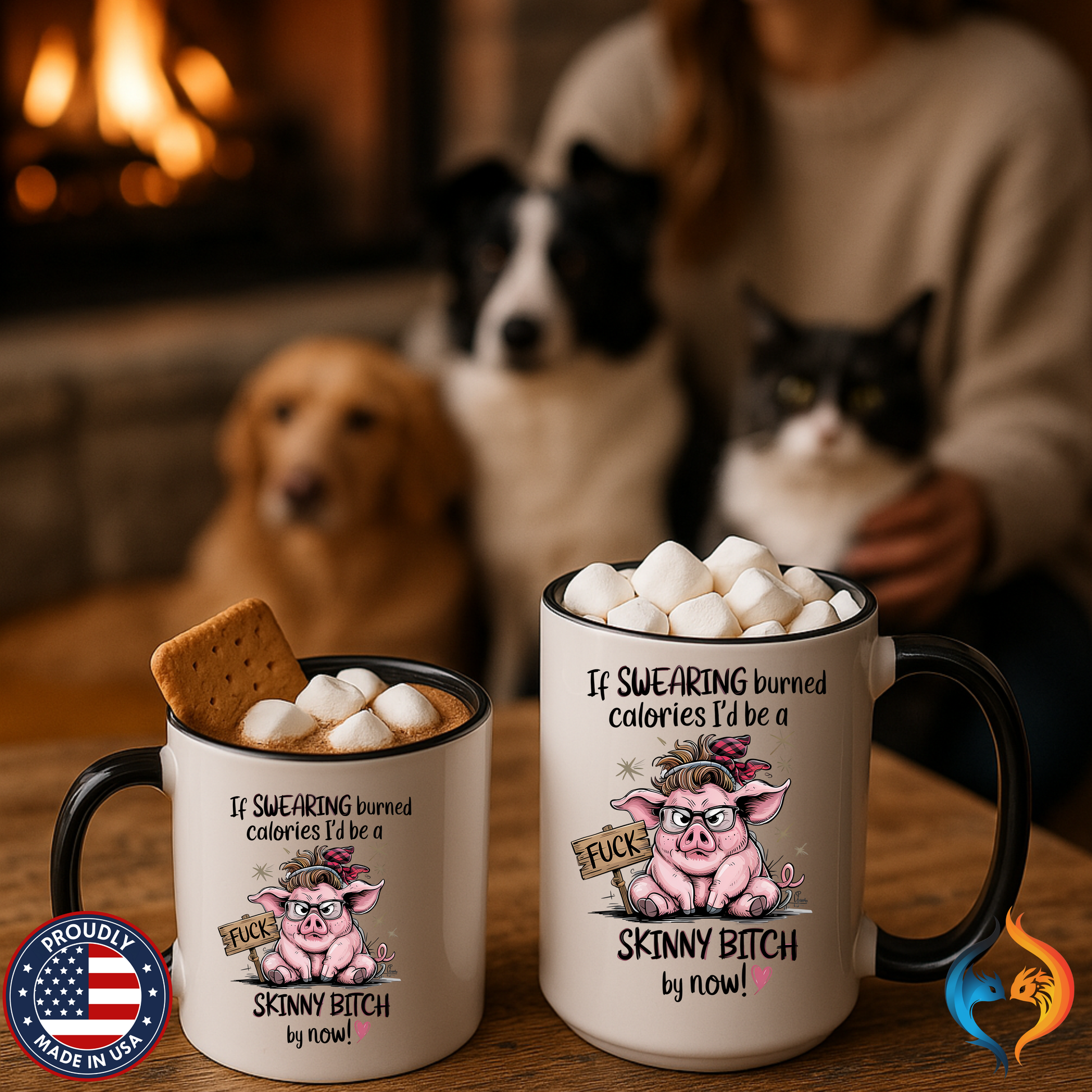 If Swearing Burned Calories Mug Product Photo | Nutty Designs