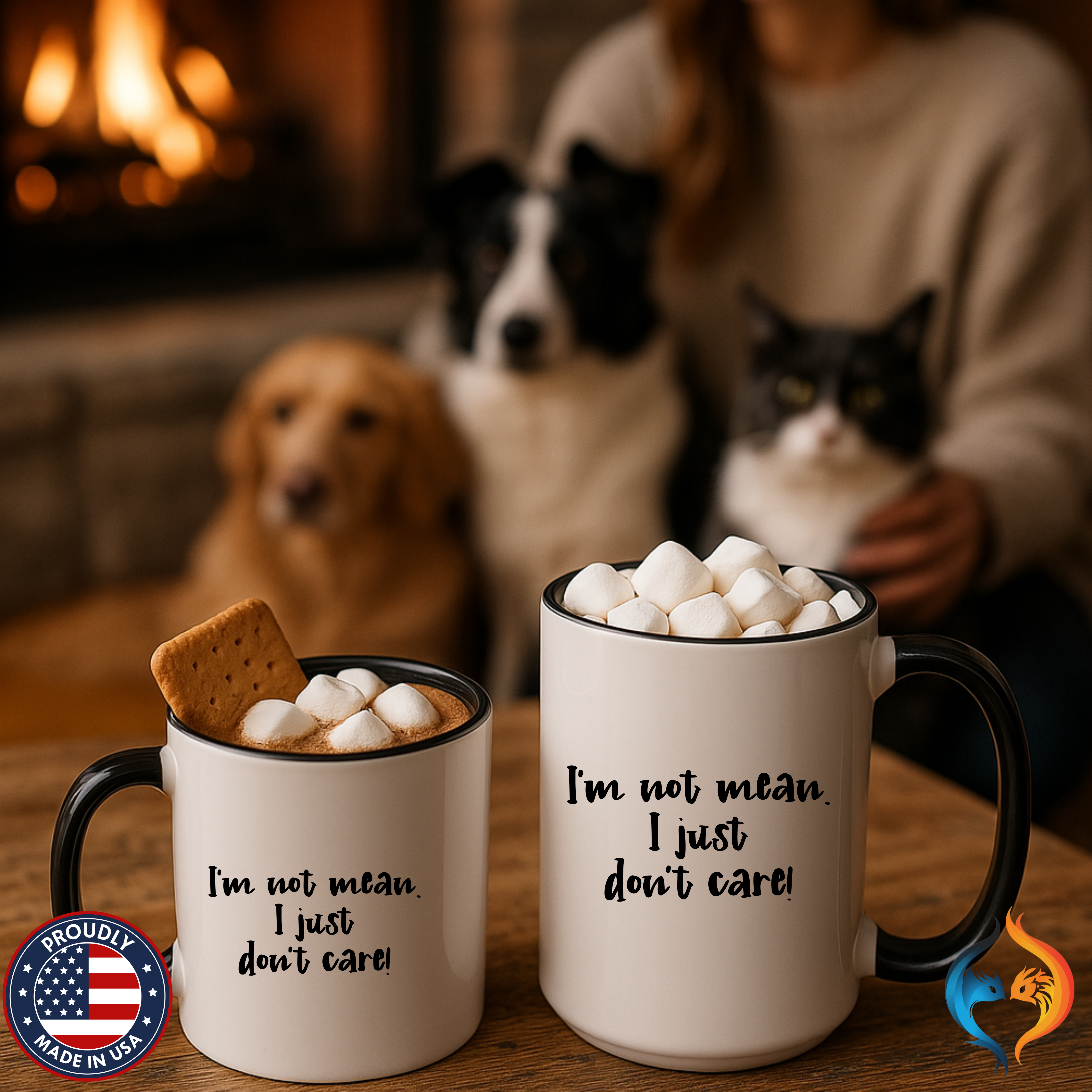 I m Not Mean I Just Do not Care Mug Product Photo | Nutty Designs