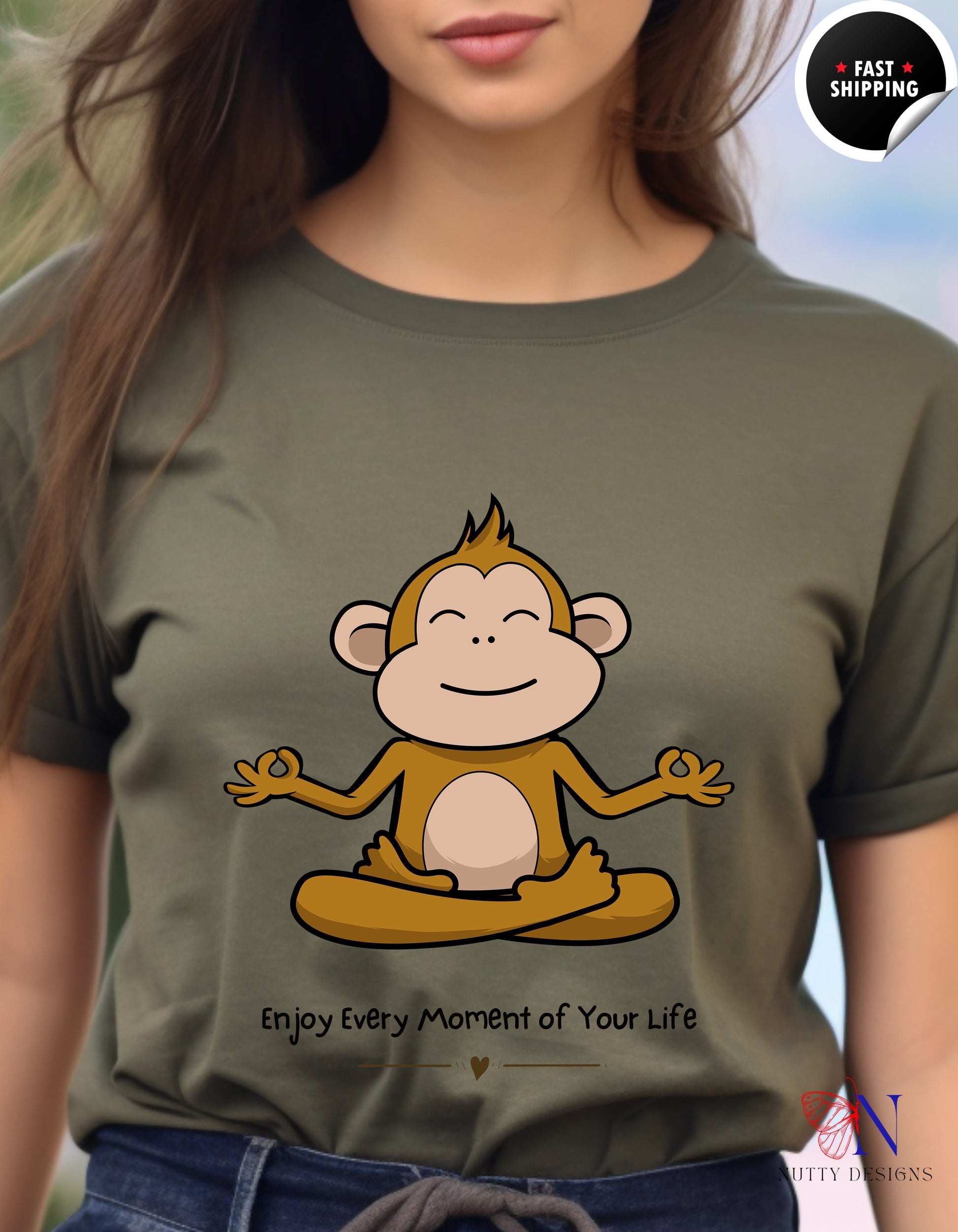 Enjoy Every Moment Of Your Life , Motivational T-Shirt Product Photo | Nutty Designs