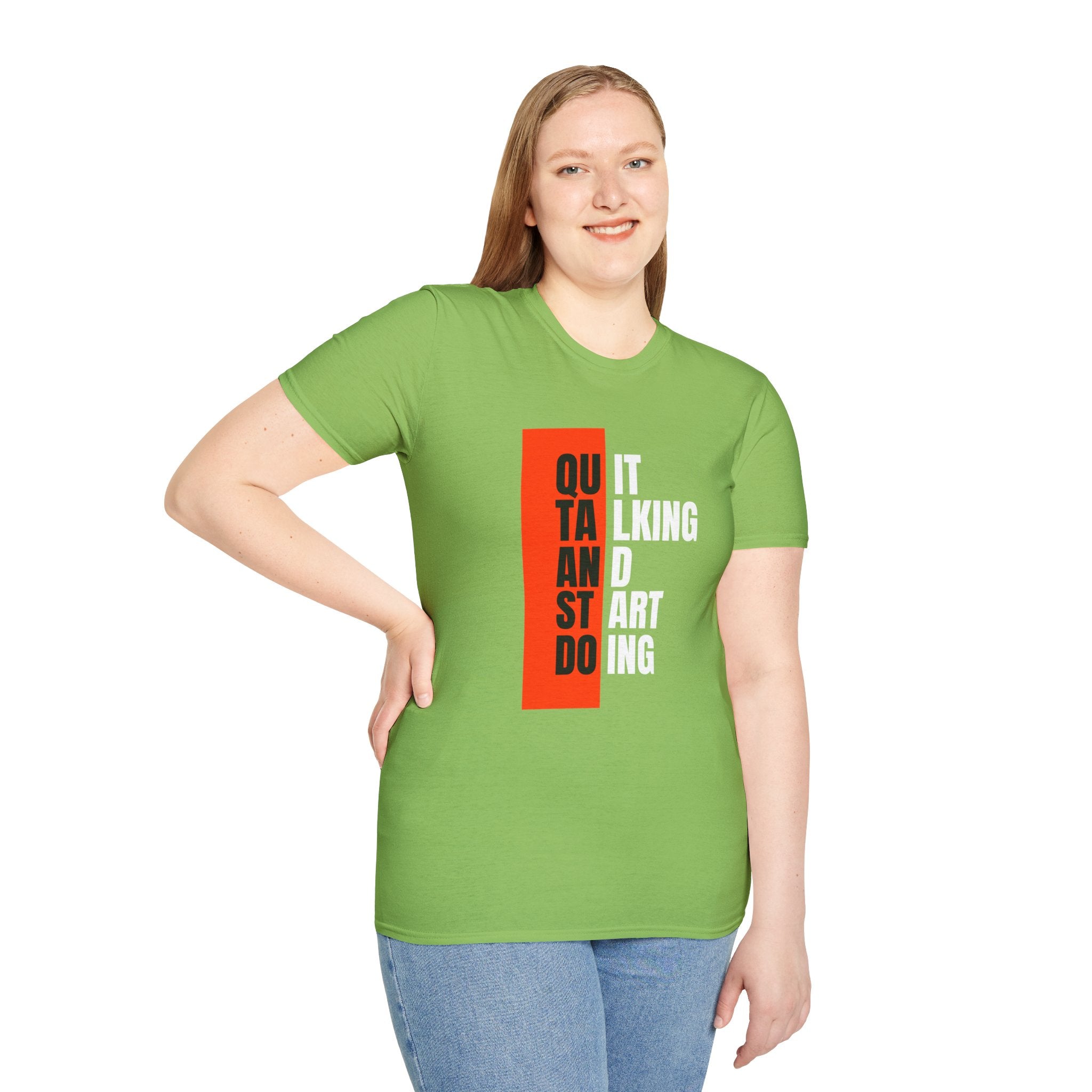 Quit Talking And Start Doing T-Shirt — Motivational Encouraging Tee