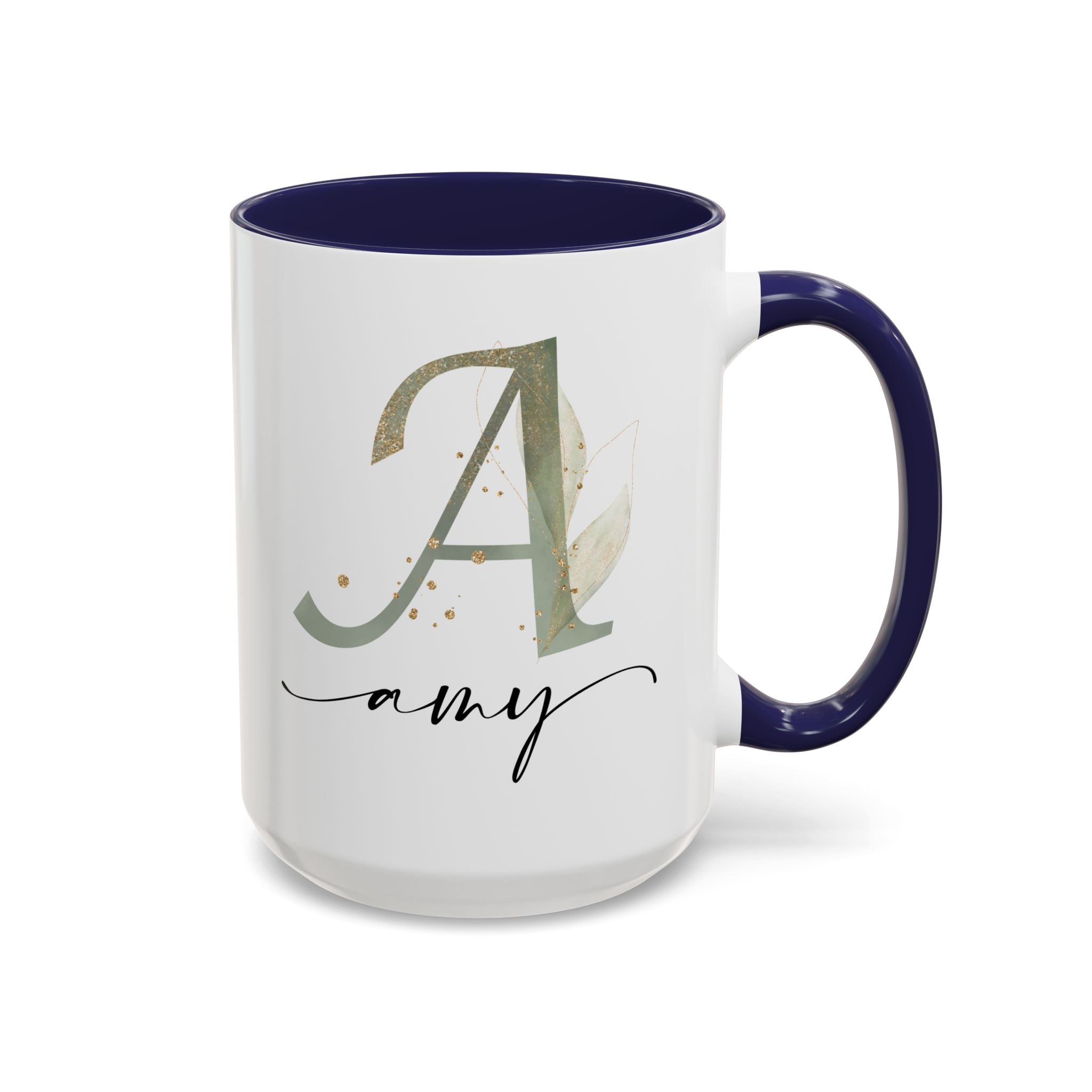 Personalized Floral Initial Coffee Mug for her, Custom Name Mug, Wedding Favor, Unique Home Décor Coffee Cup, Girlfriend Gift, Monogram Mug