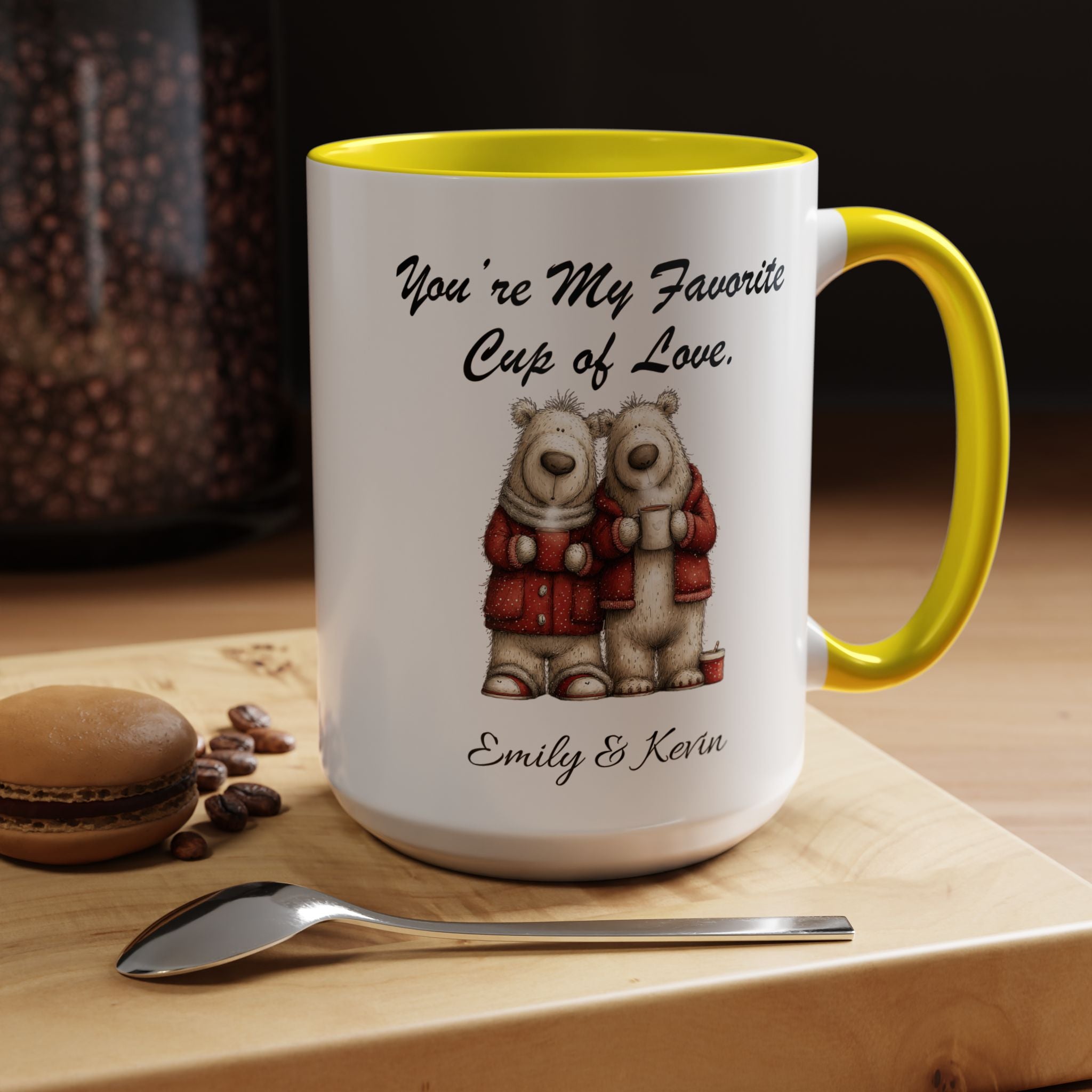 You Are My Favorite Cup of Love Bear Couple Valentine Mug Lifestyle Mockup | Nutty Designs