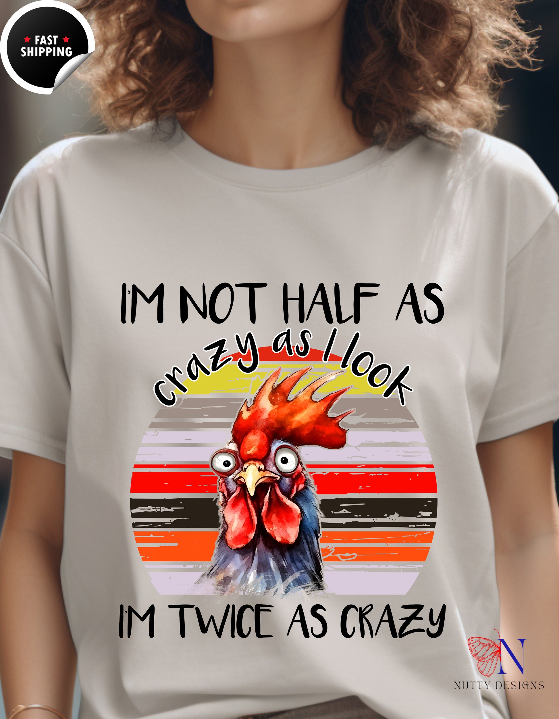 I'm Not Half As Crazy As I Look I'm Twice As Crazy Mug Product Photo | Nutty Designs