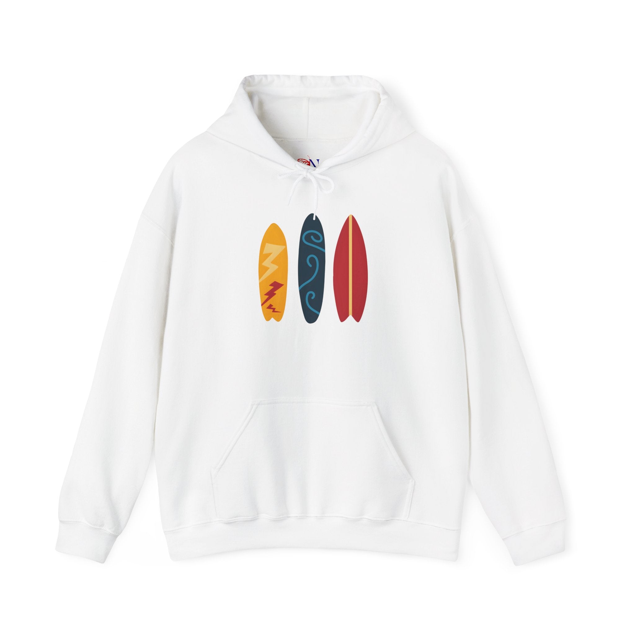 Surfboard Trio Hoodie – Coastal Beach Surfing Pullover