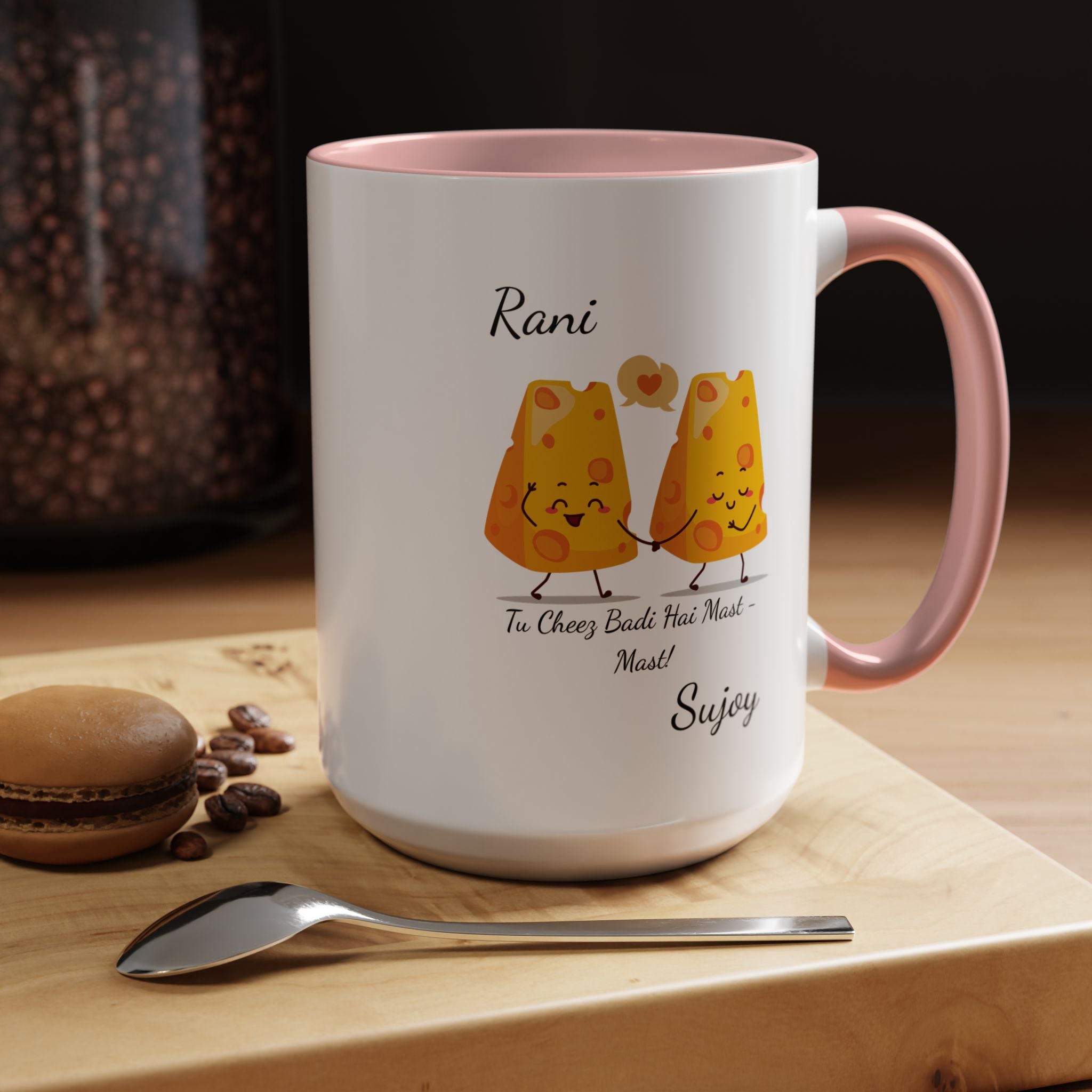 Tu Cheez Badi Hai Mast Mug Lifestyle Mockup | Nutty Designs