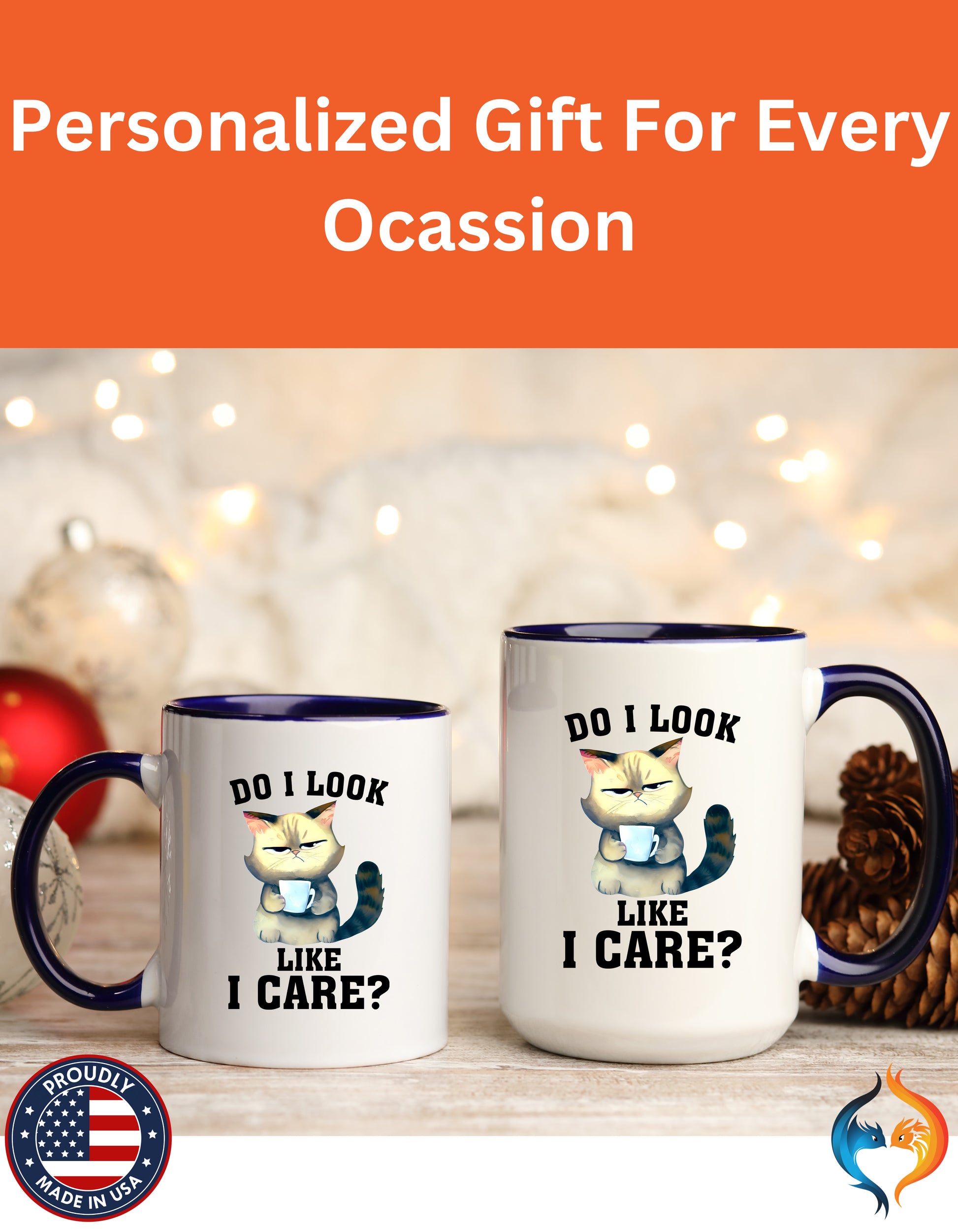 Grumpy Cat DO I Look Like I Care Mug Lifestyle Mockup | Nutty Designs