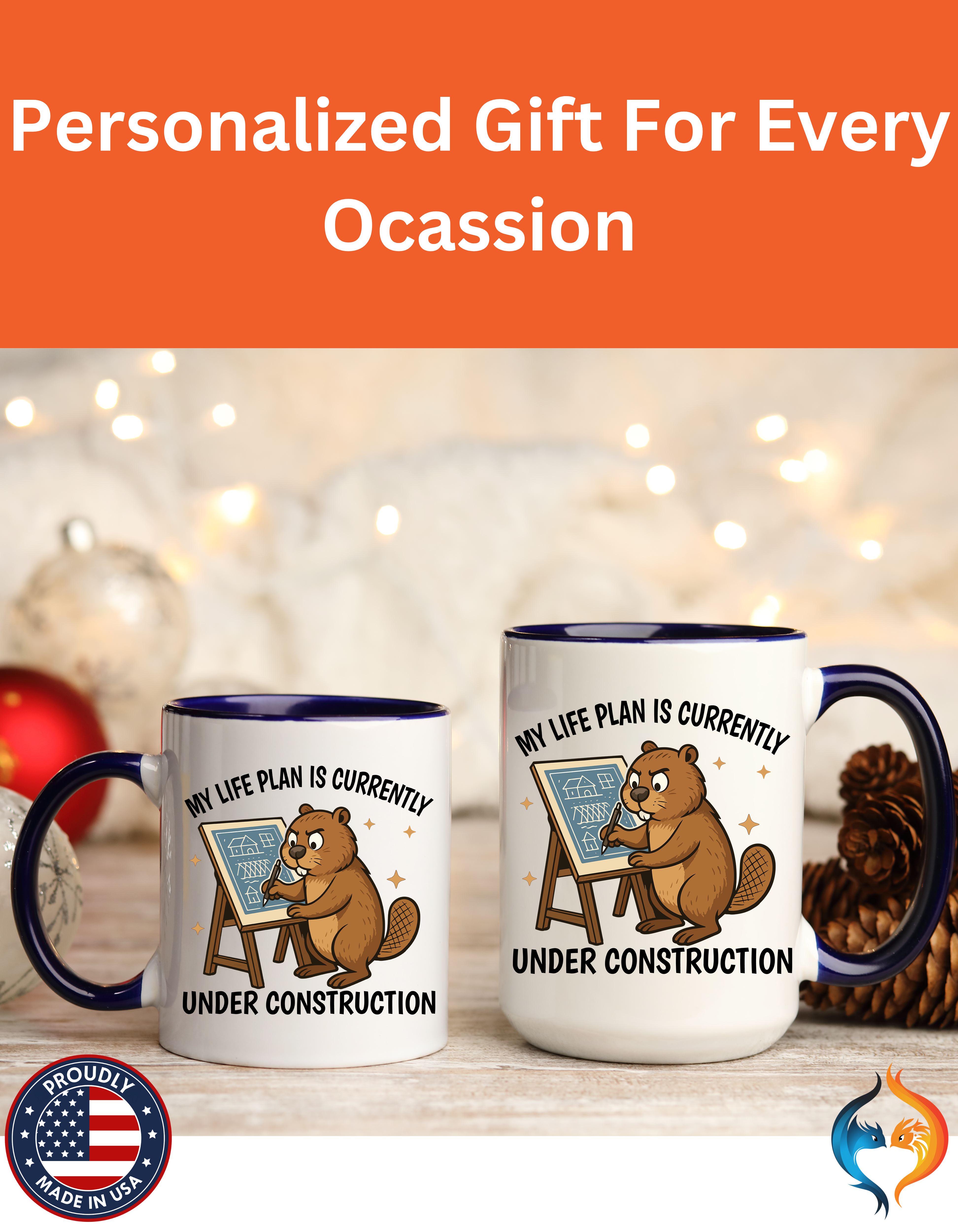 My Life Plan is Under Construction Mug Product Photo | Nutty Designs