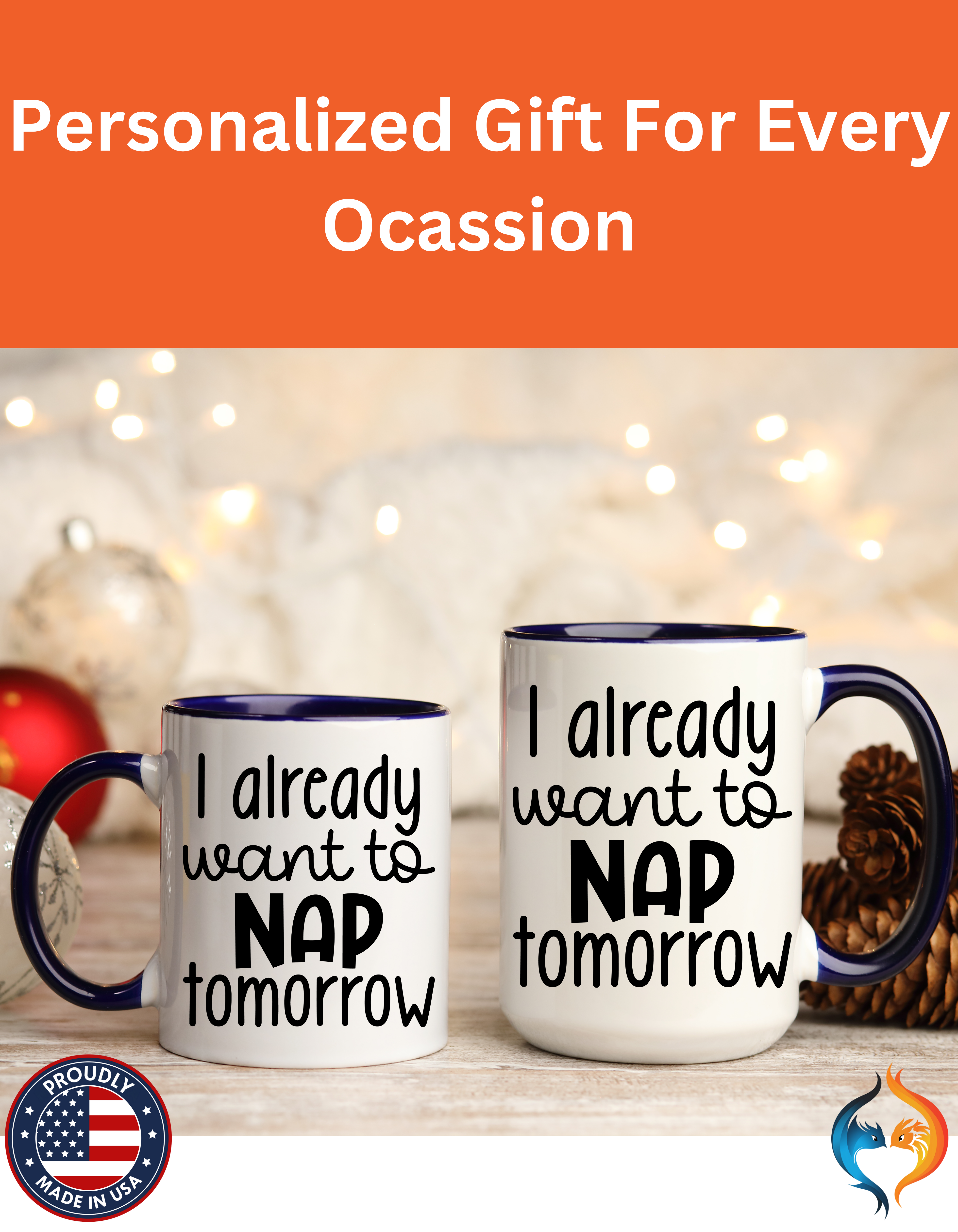I Already Want to Nap Tomorrow Mug Product Photo | Nutty Designs