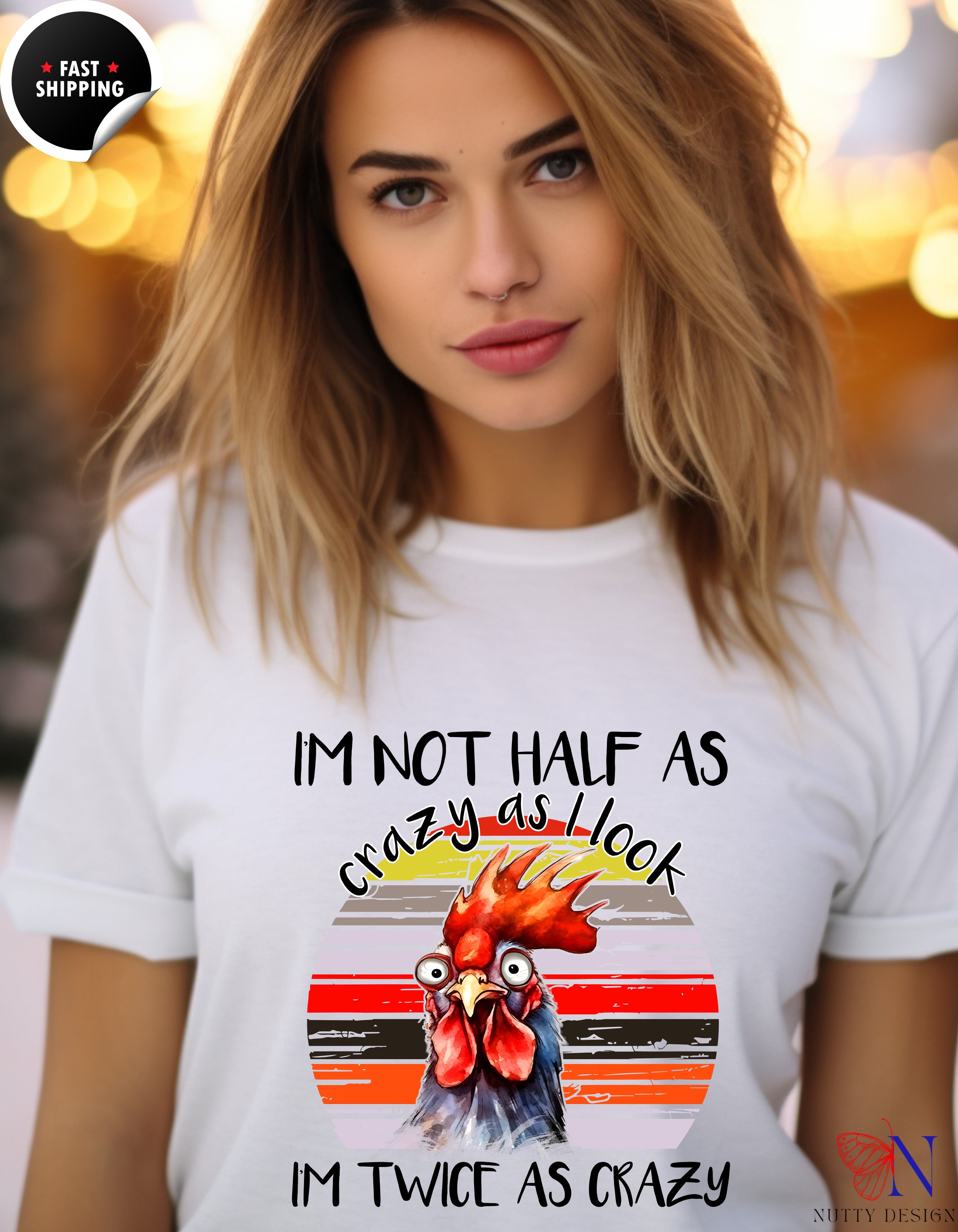 I'm Not Half As Crazy As I Look I'm Twice As Crazy Mug Product Photo | Nutty Designs