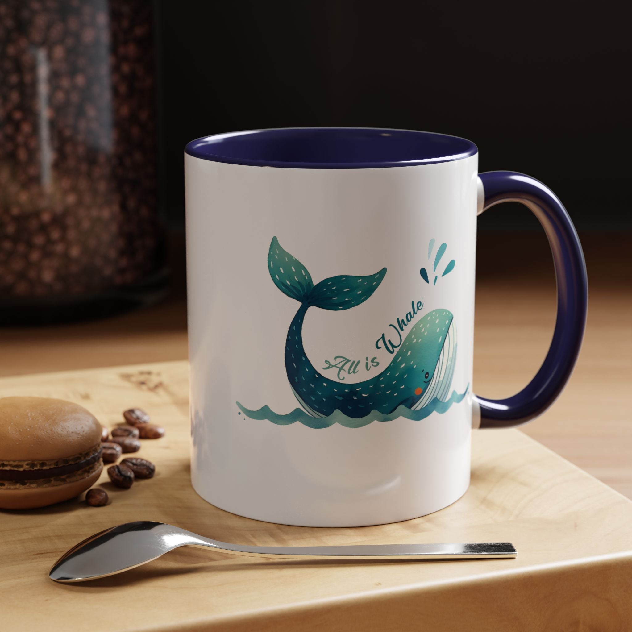 Funny Whale Accent Mug