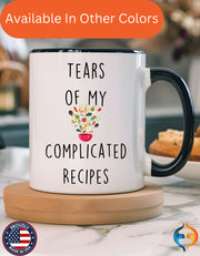 Funny Coffee Mug, Personalized Mug, Tears Of My Complicated Recipes, Accent Cup (11, 15oz), Sarcastic Mug,  Tea Cup, Gift Under 20, Tea Cup