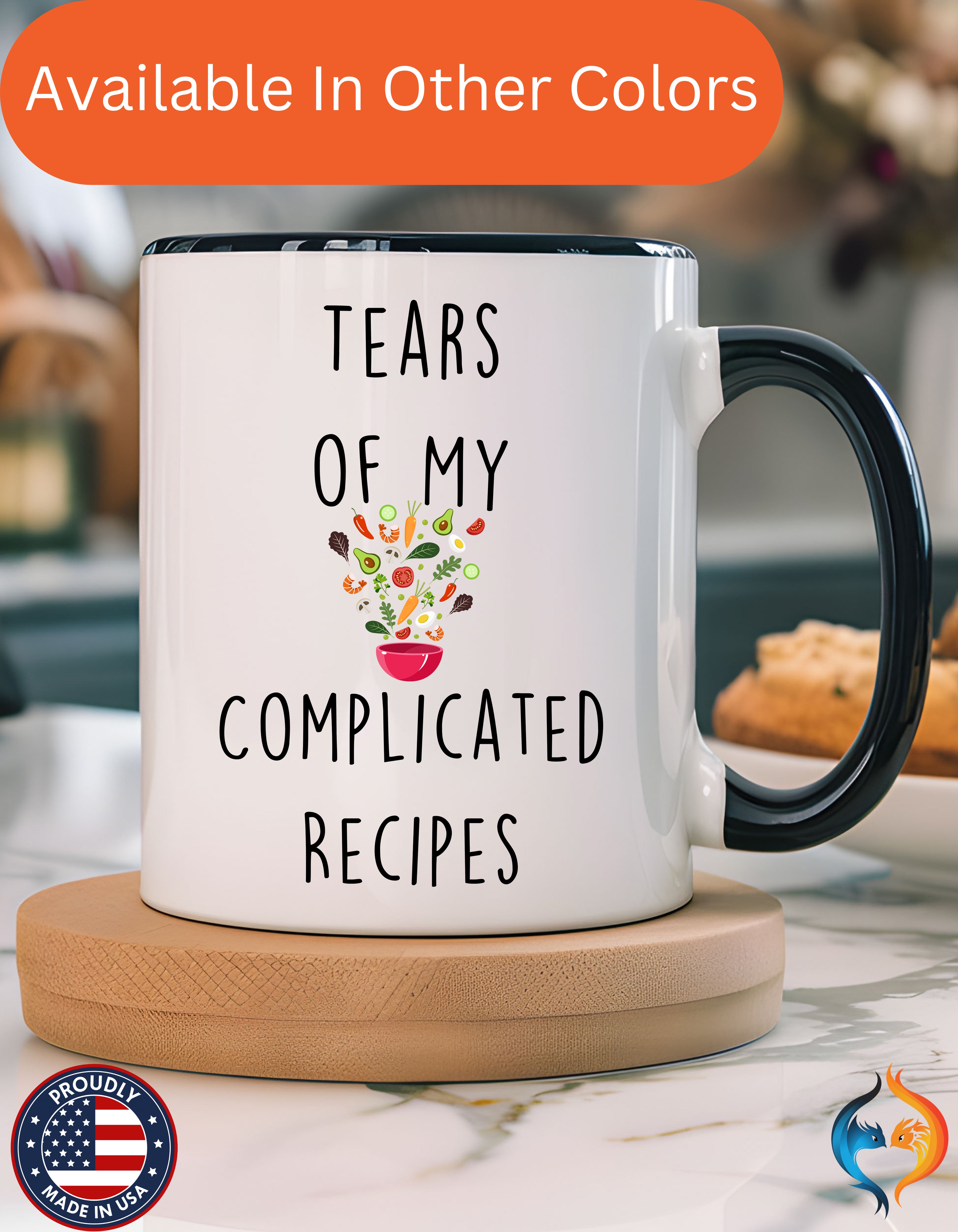 Funny Coffee Mug, Personalized Mug, Tears Of My Complicated Recipes, Accent Cup (11, 15oz), Sarcastic Mug,  Tea Cup, Gift Under 20, Tea Cup