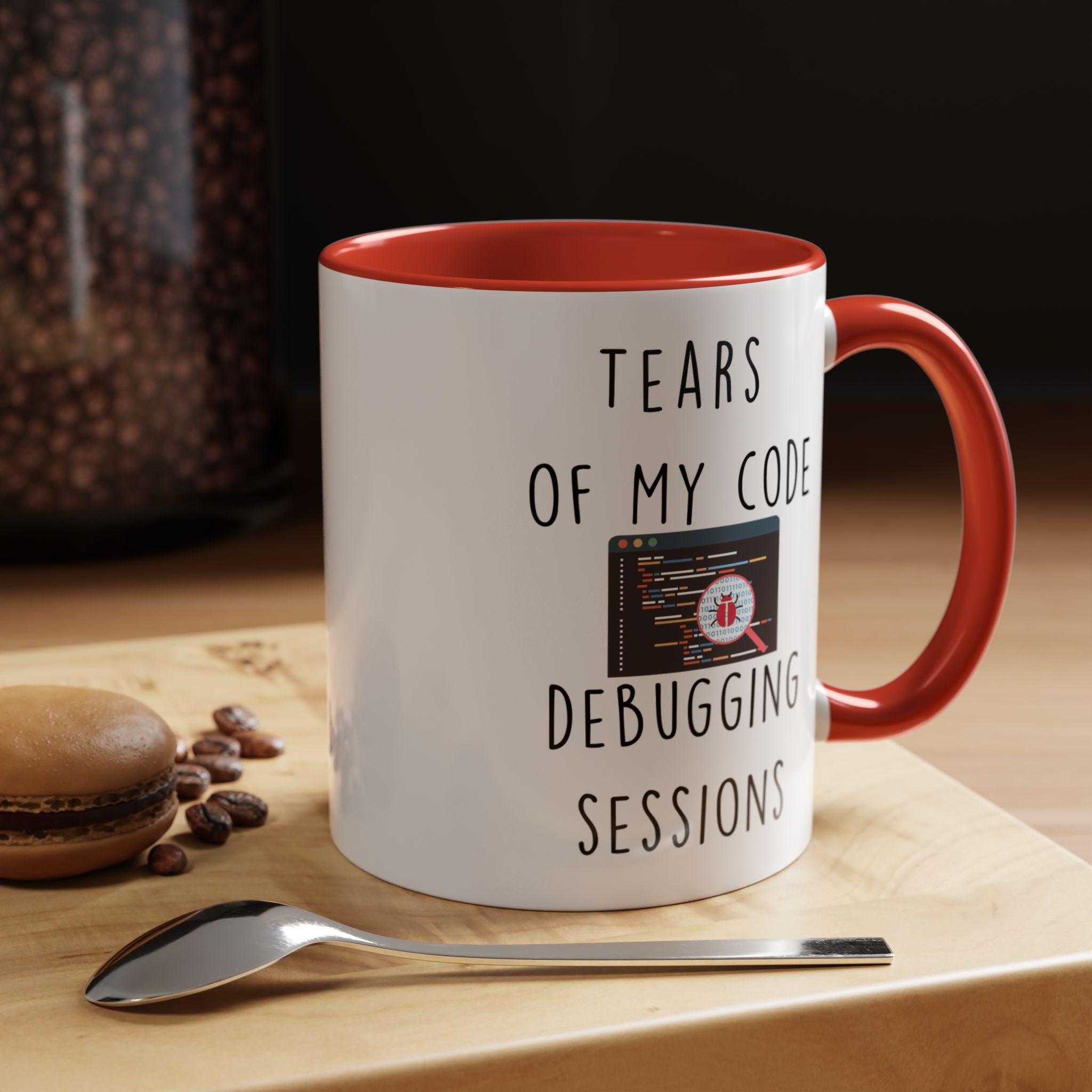 Funny Coffee Mug, Personalized Mug, Tears Of My Code Debugging Sessions, Accent Cup (11, 15oz), Sarcastic Mug,  Tea Cup, Gift Under 20