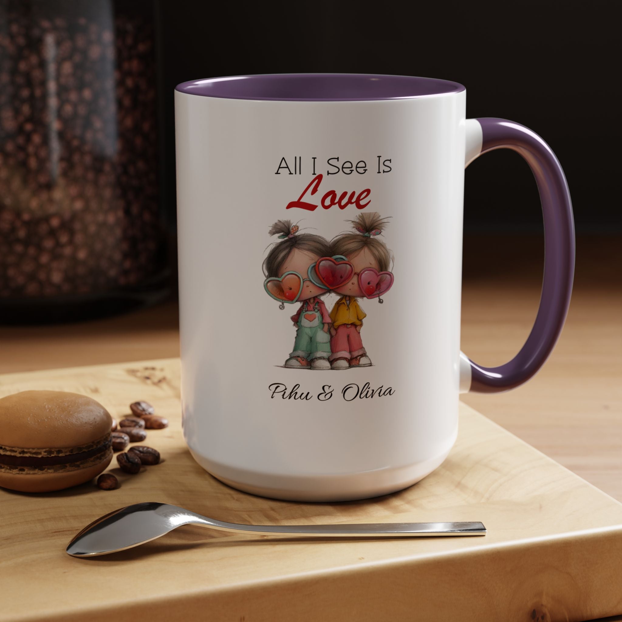 Personalized Couple Mug - All I See Is Love