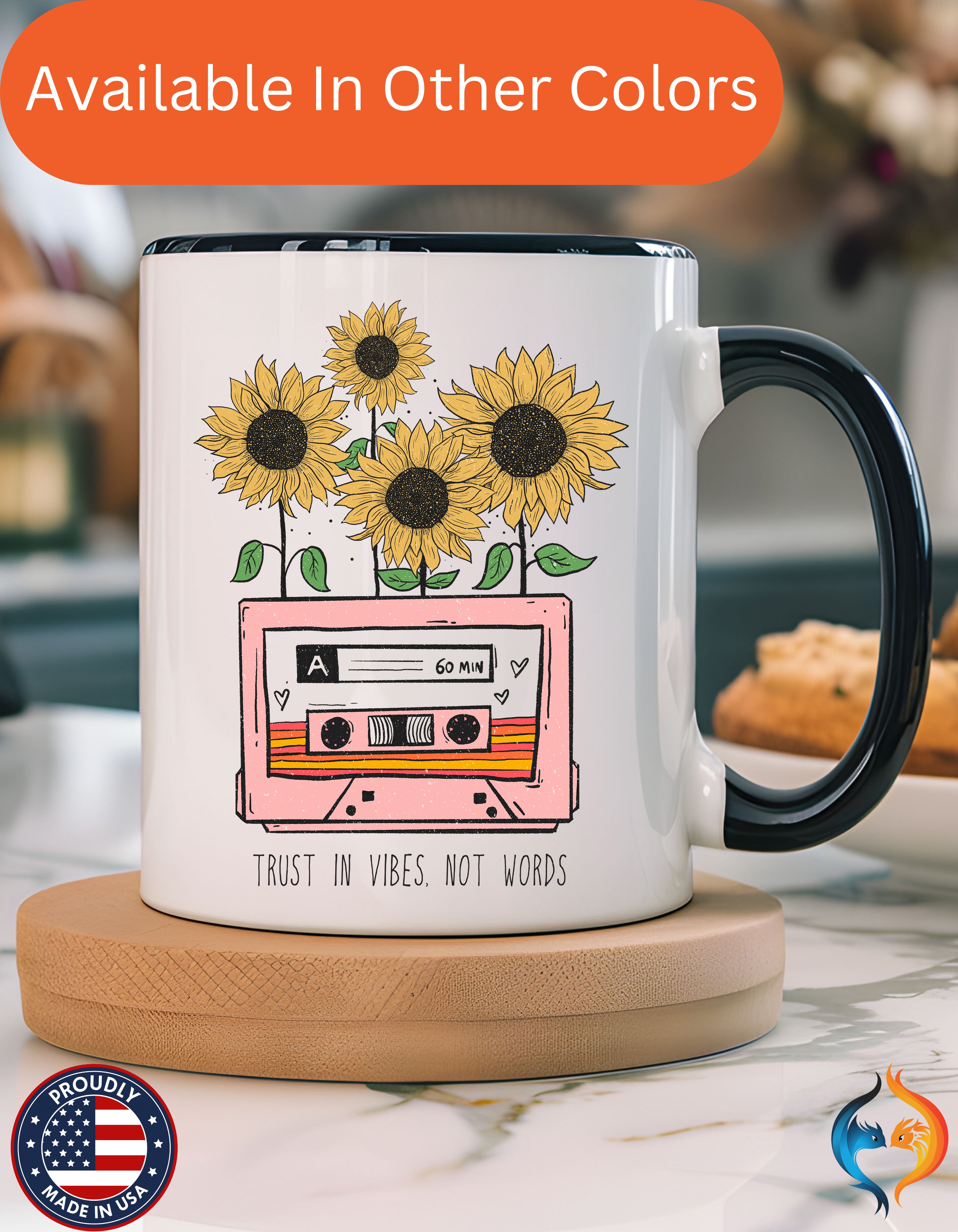 Trust In Vibes Not Words Mug Product Photo | Nutty Designs