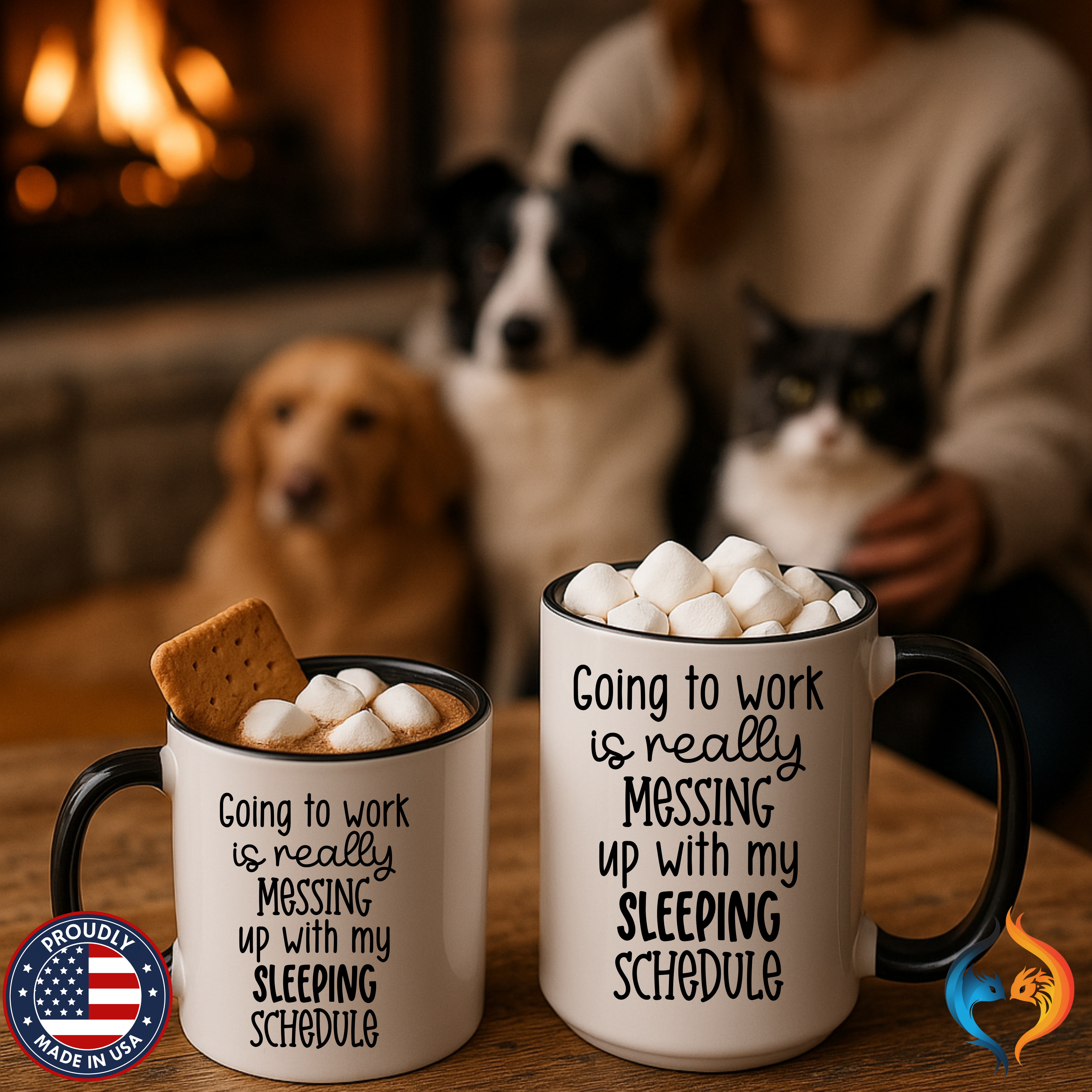 Sleeping Schedule Mug Lifestyle Mockup | Nutty Designs