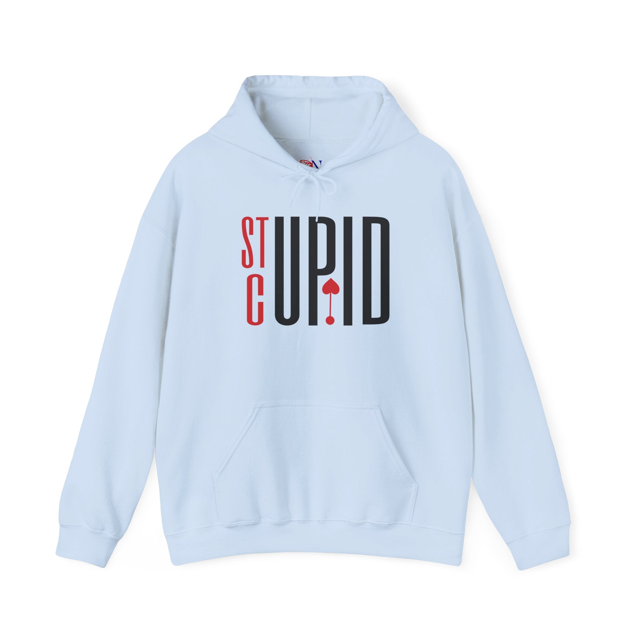 St Cupid Graphic Hoodie — Playful Heart Ace Design