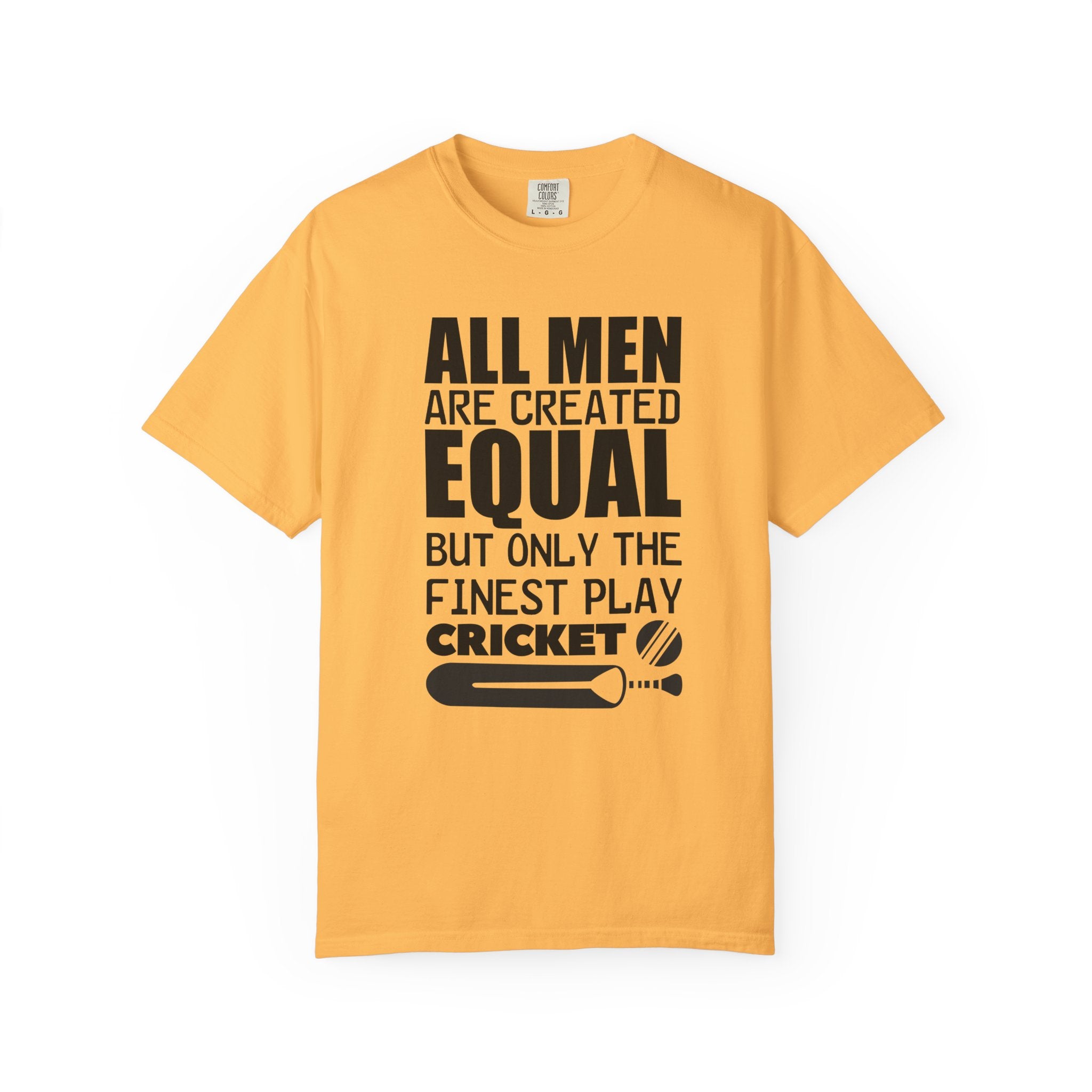 All Men Are Created Equal But Only The Finest Play Cricket, Desi funny Cricket lover gift tshirt, IPL/T20 world cup tees Unisex T-shirt