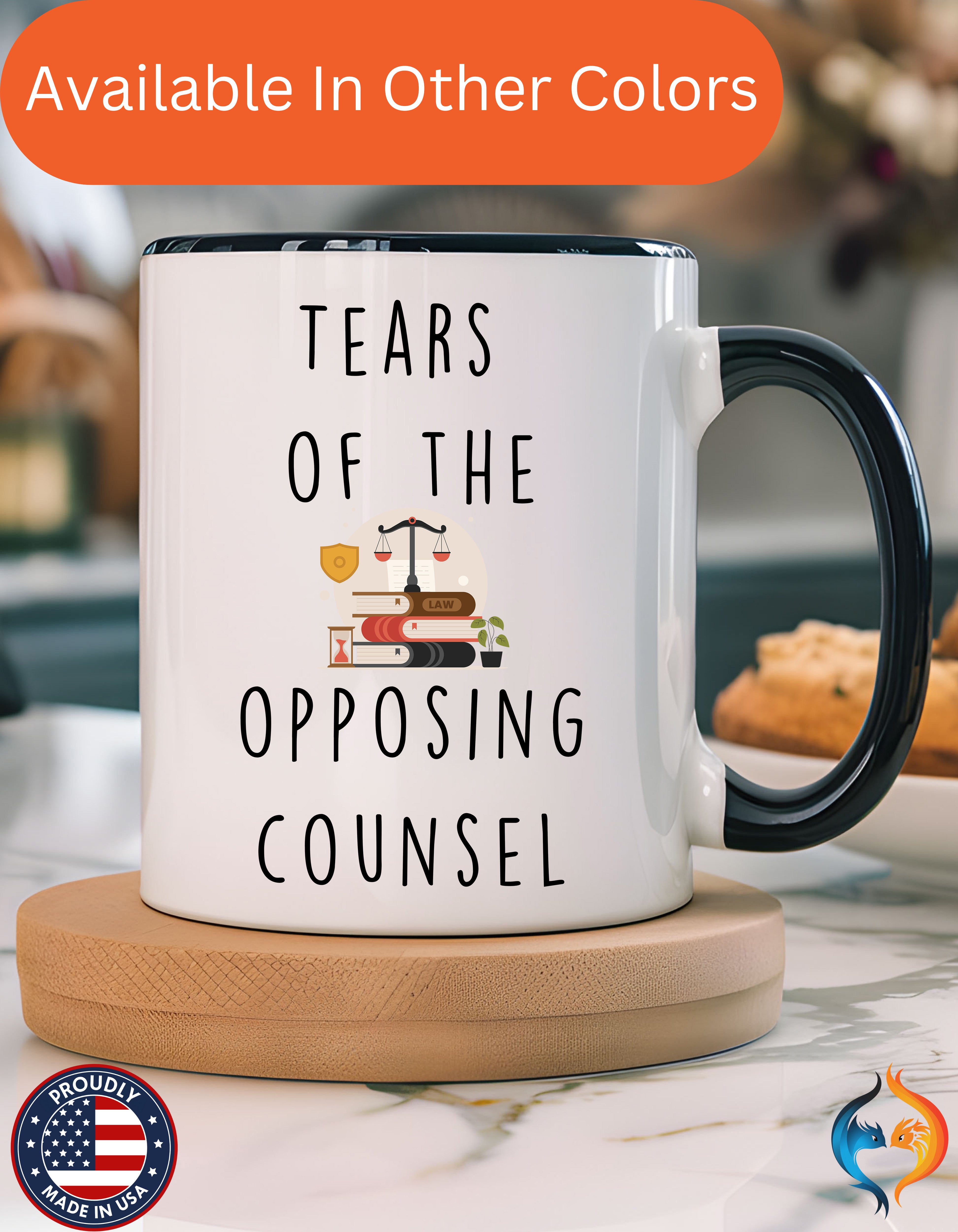 Funny Coffee Mug, Personalized Mug, Tears Of My The Opposing Counsel, Accent Cup (11, 15oz), Sarcastic Mug,  Tea Coffee Cup, Gift Under 20