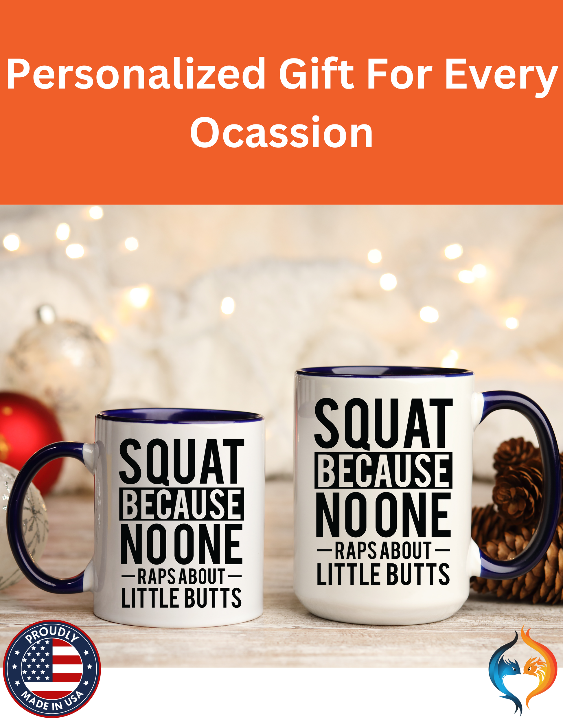 Squat Because Mug Product Photo | Nutty Designs