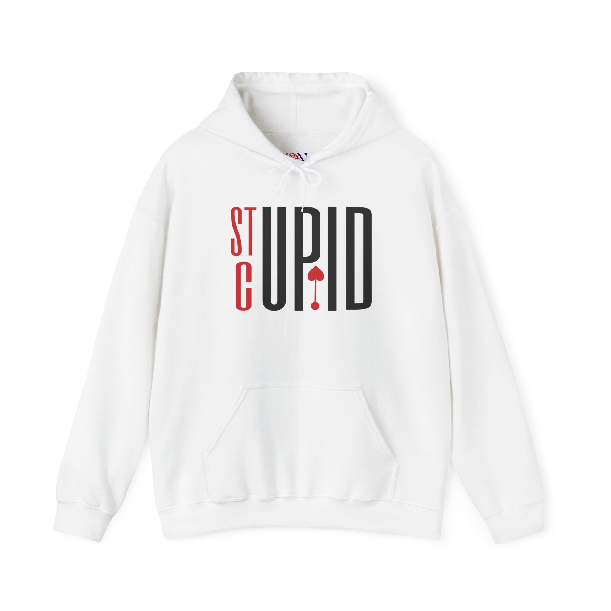 St Cupid Graphic Hoodie — Playful Heart Ace Design