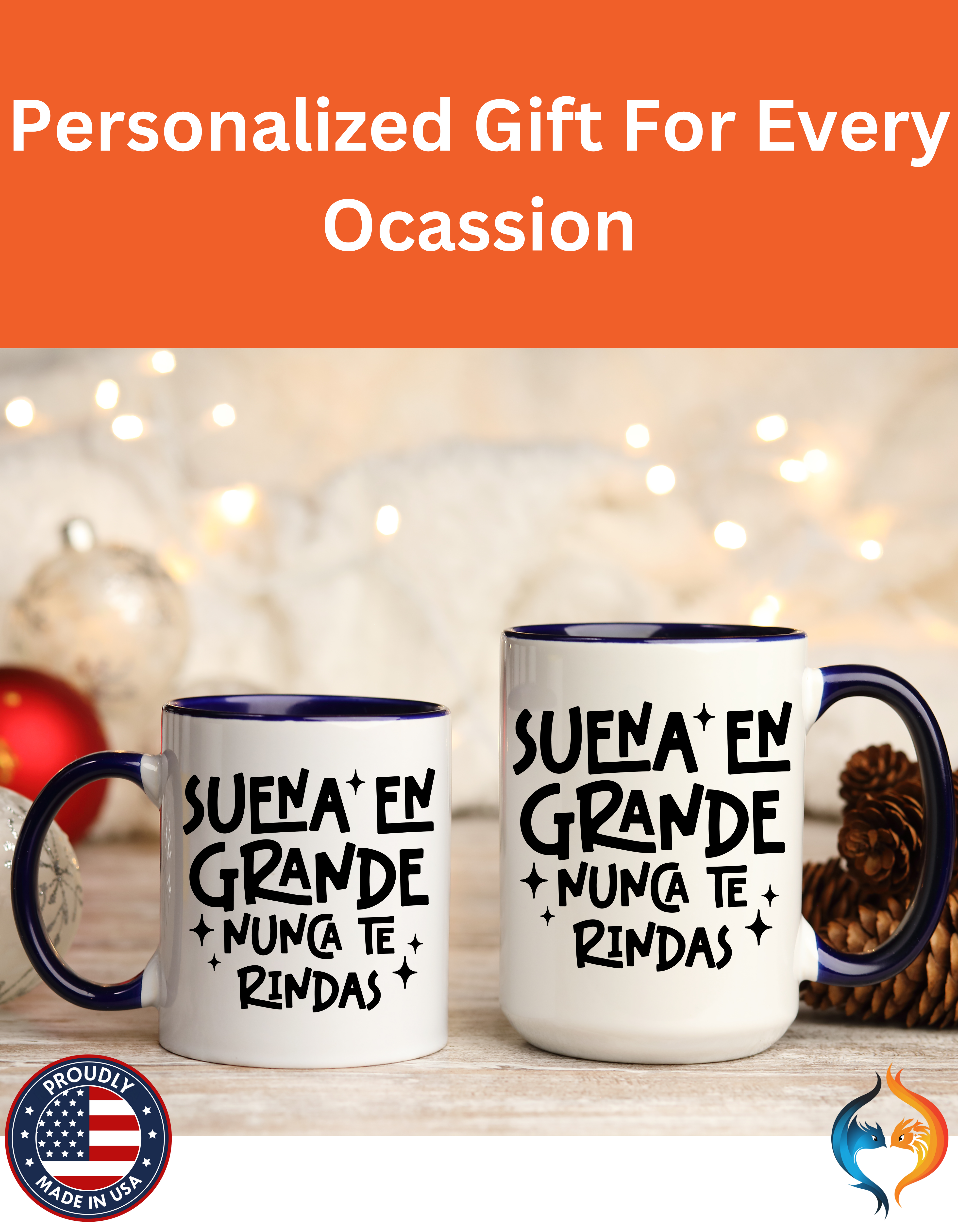 Suena En Grande Nunca Te Rindas Mug Product Photo | Nutty Designs