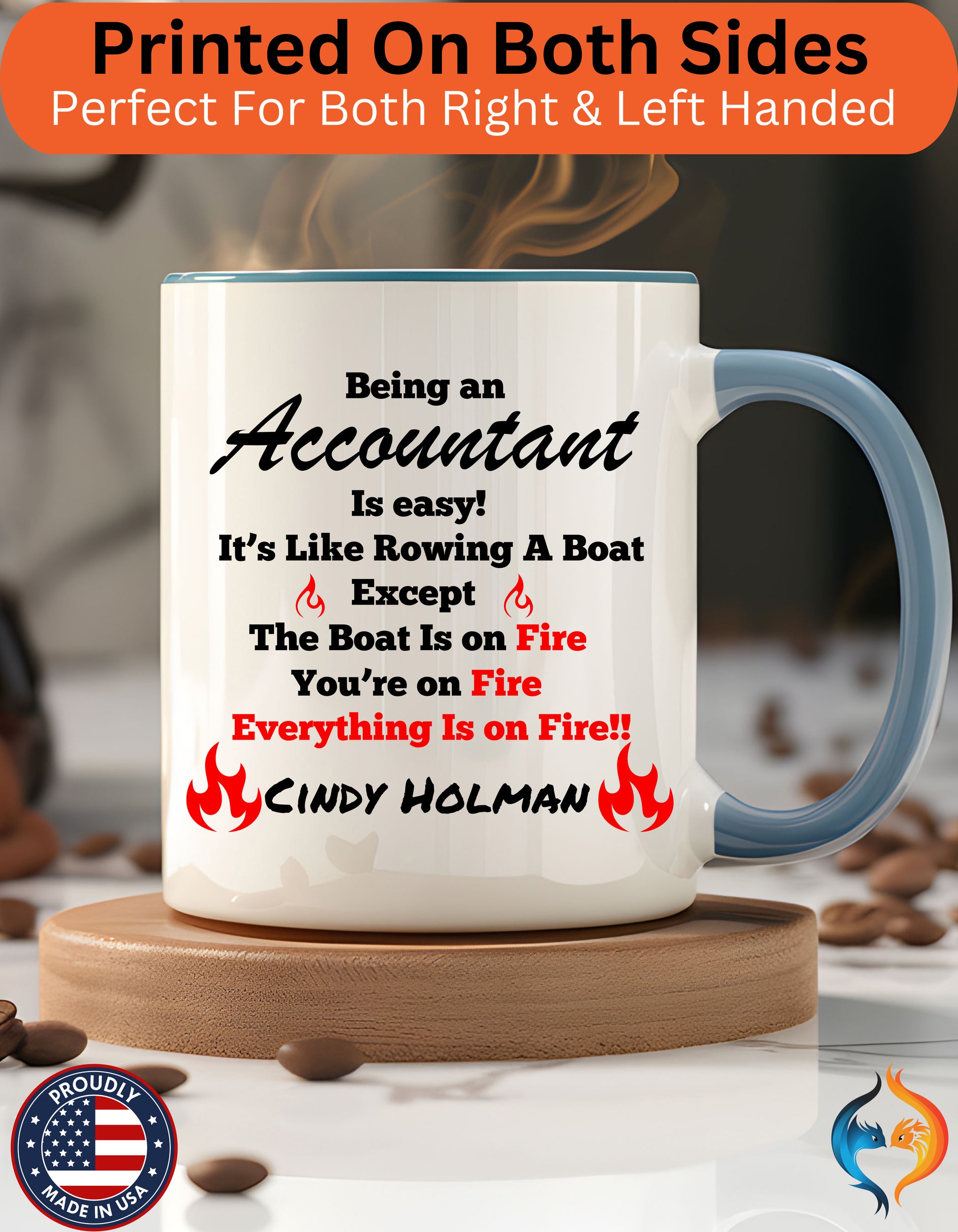 Being An Accountant Is Easy , Work Mug Product Photo | Nutty Designs