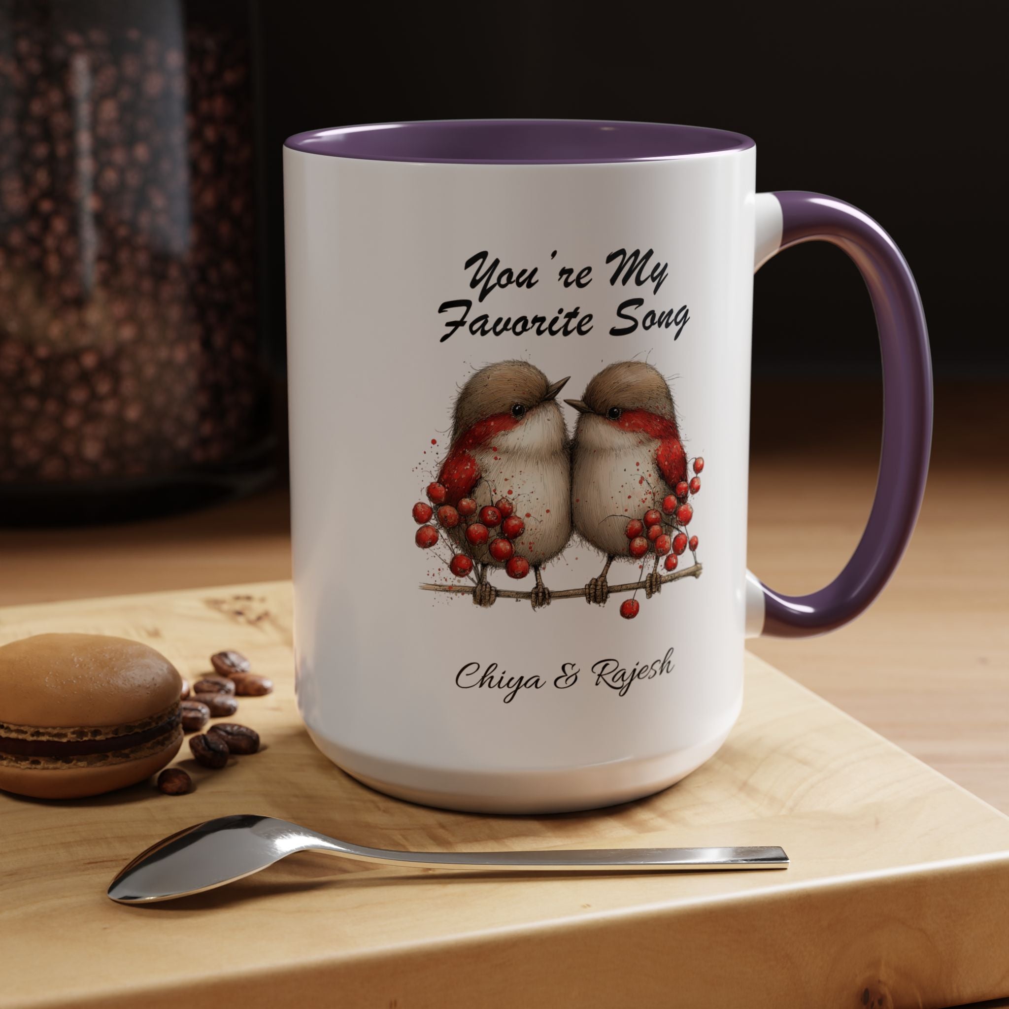 You Are My Favorite Song Robin Couple , Valentine's Day Love Mug Lifestyle Mockup | Nutty Designs