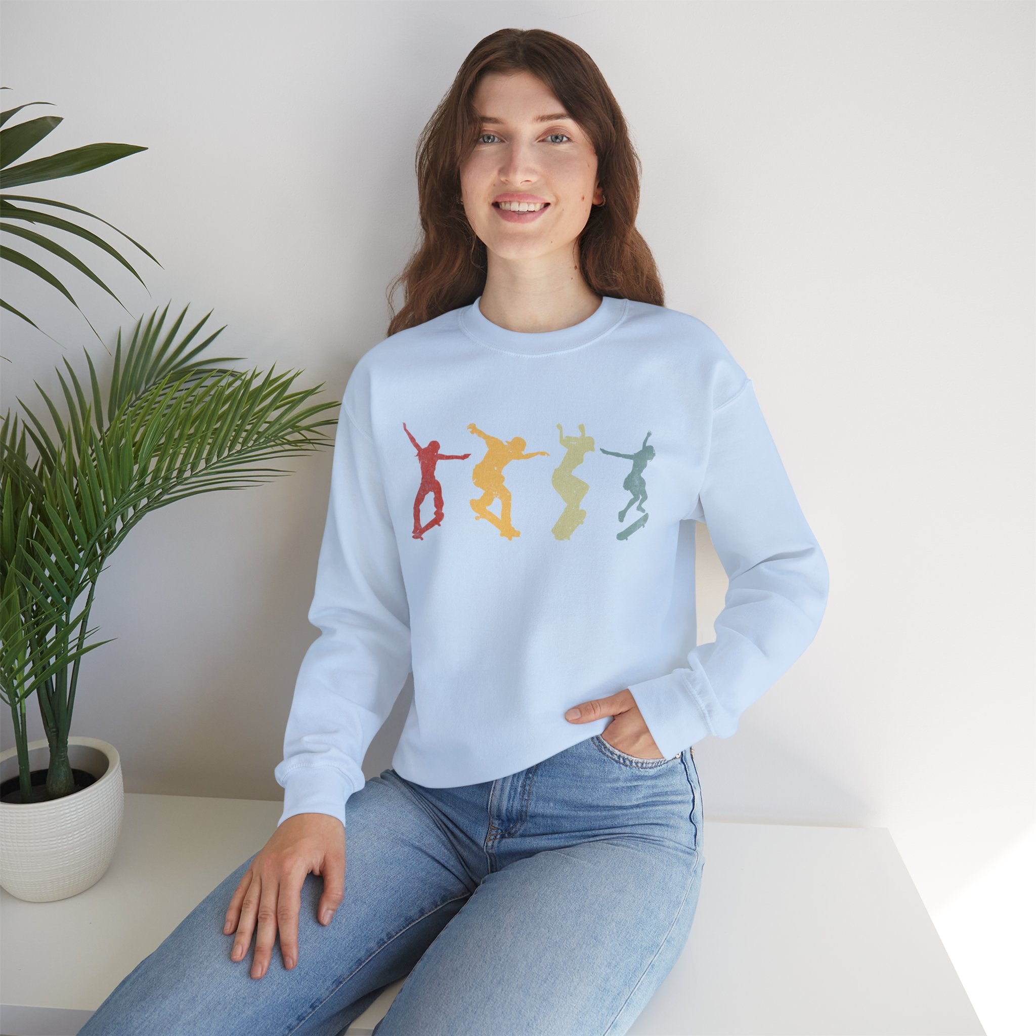 Retro-Skateboard sweatshirt
