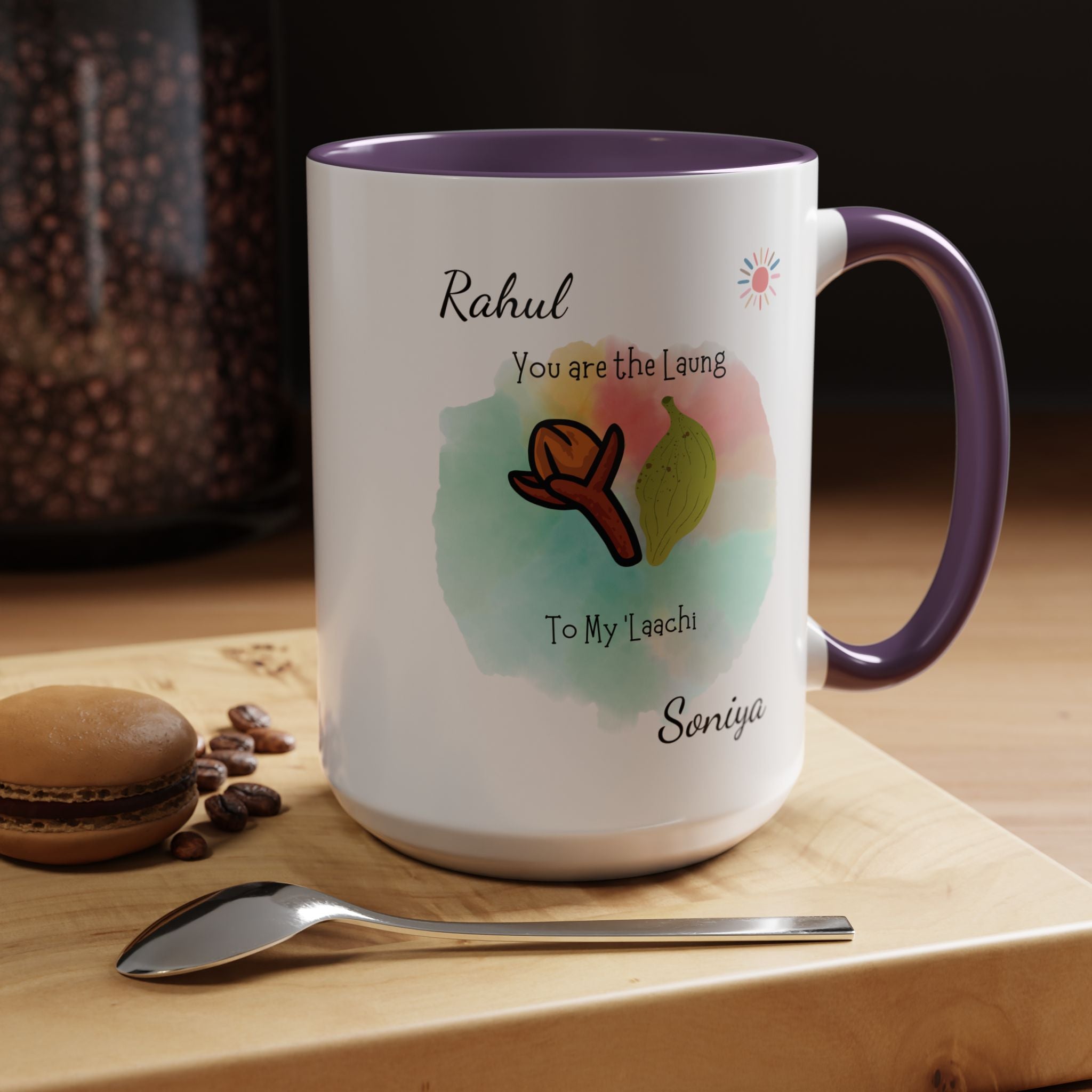 You Are The Laung To My Laachi Personalized Romantic Mug Accent Cup 11/15oz, Anniversary Wedding Valentines Custom Gift Him her Spouse BF GF