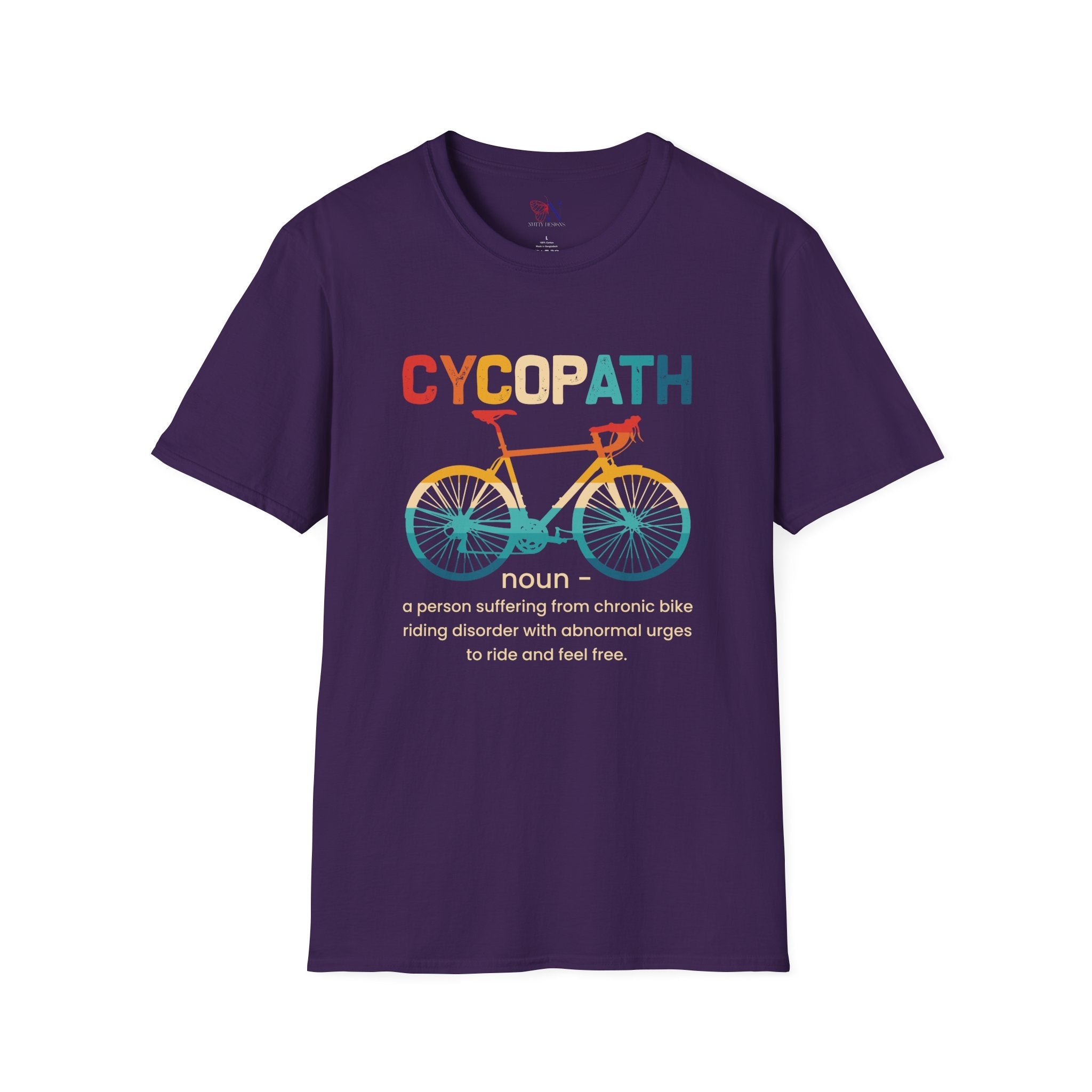 Cycopath Funny Biking  Pun T-shirt