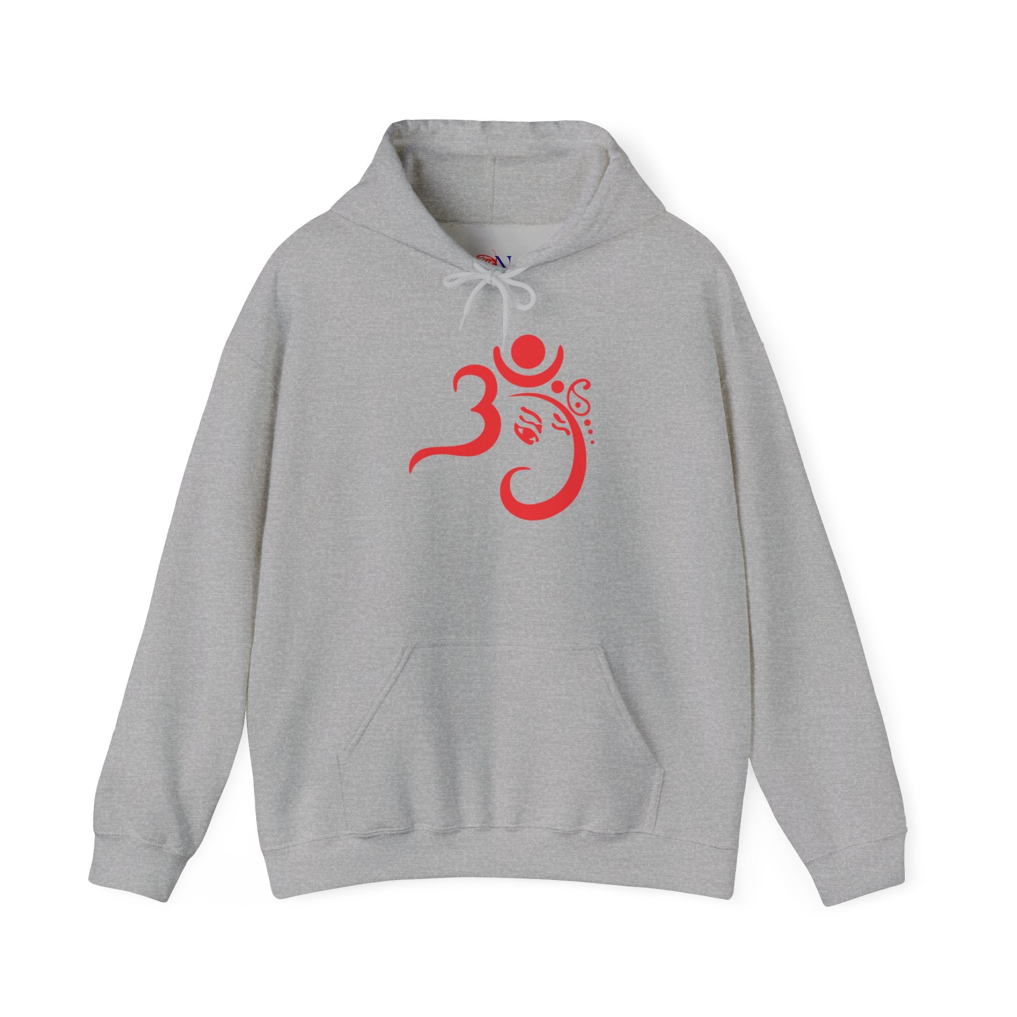 OM Symbol Hoodie – Red Om Yoga Spiritual Sweatshirt