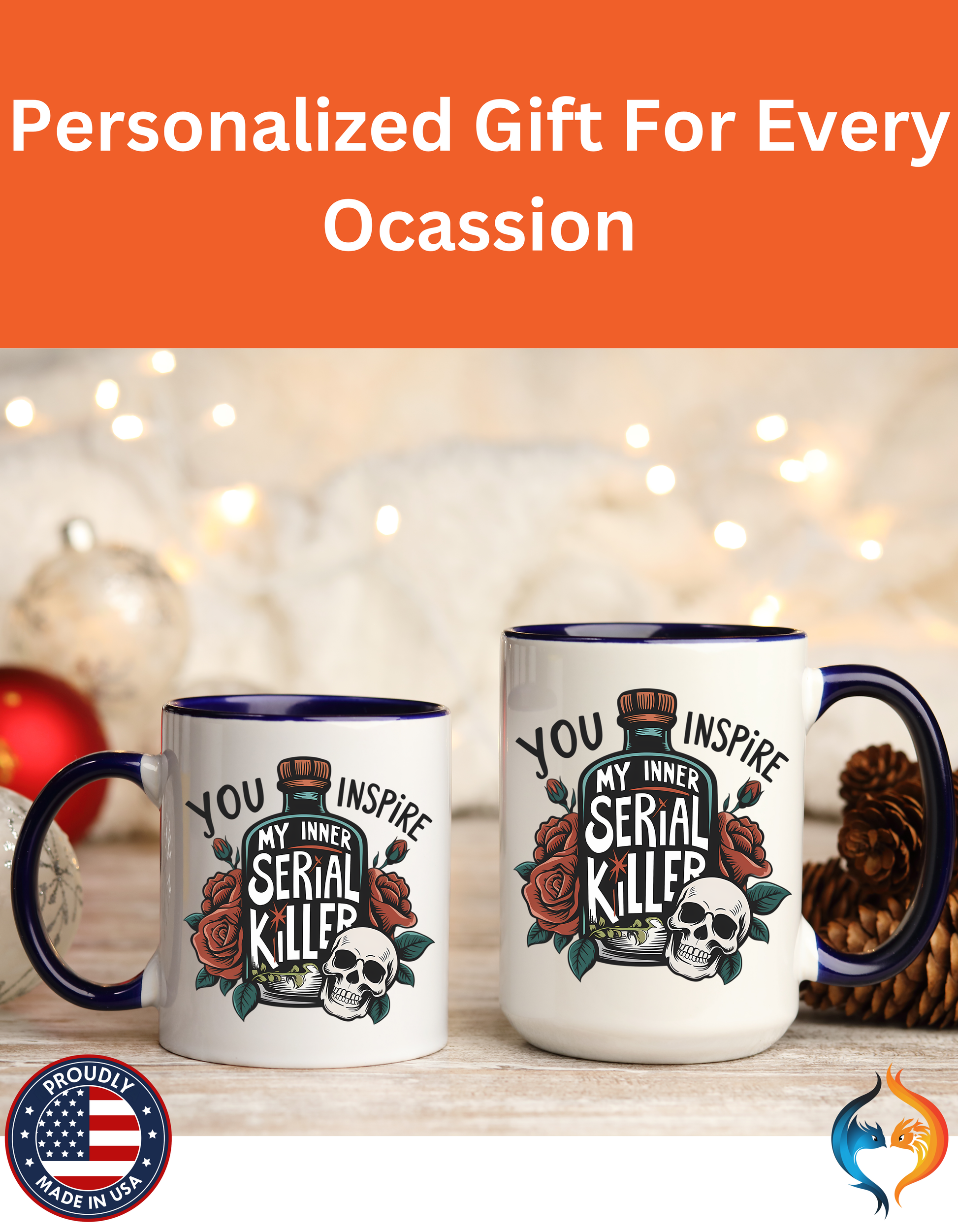 You Inspire My Inner Serial Killer Mug Product Photo | Nutty Designs