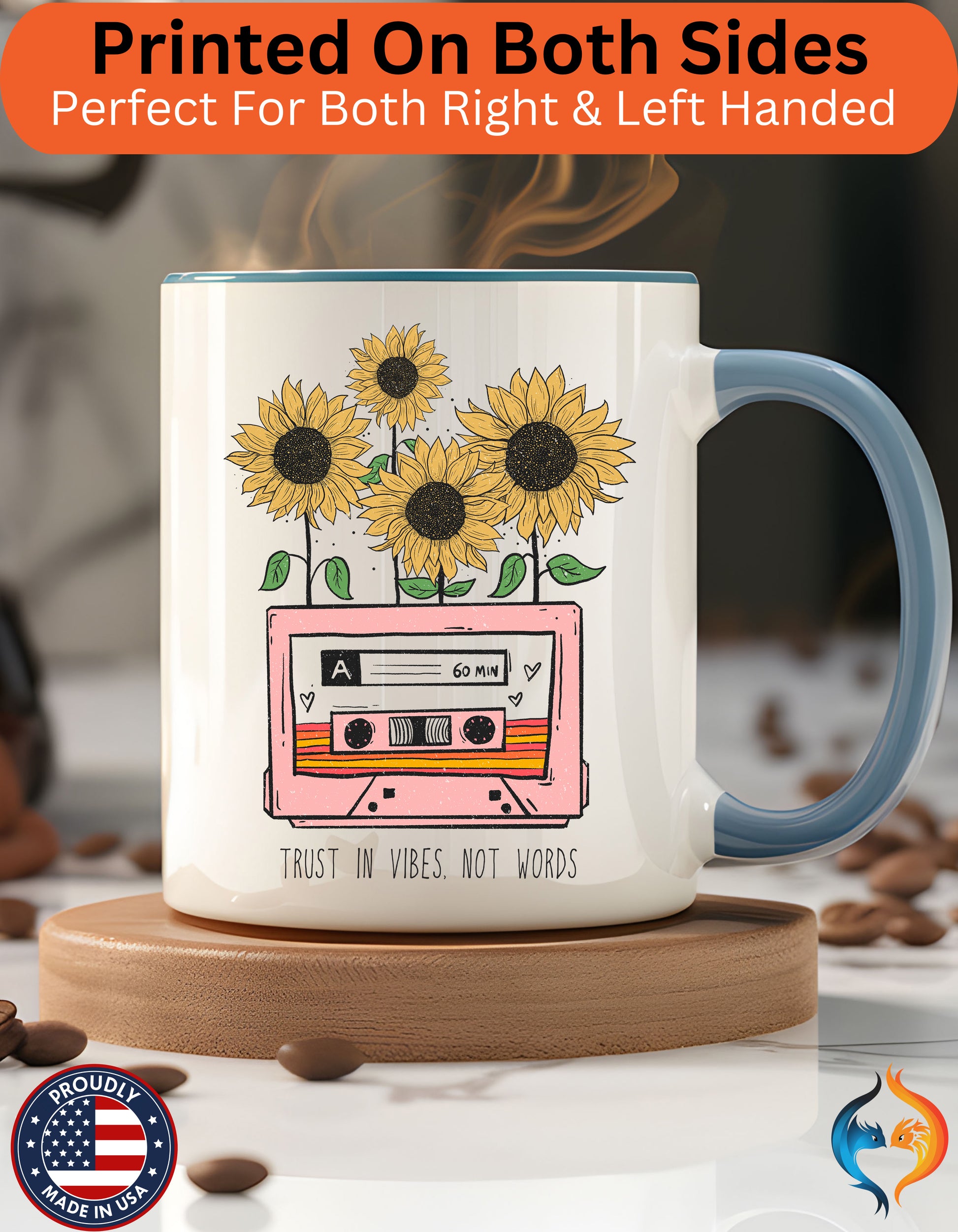 Trust In Vibes Not Words Mug Product Photo | Nutty Designs