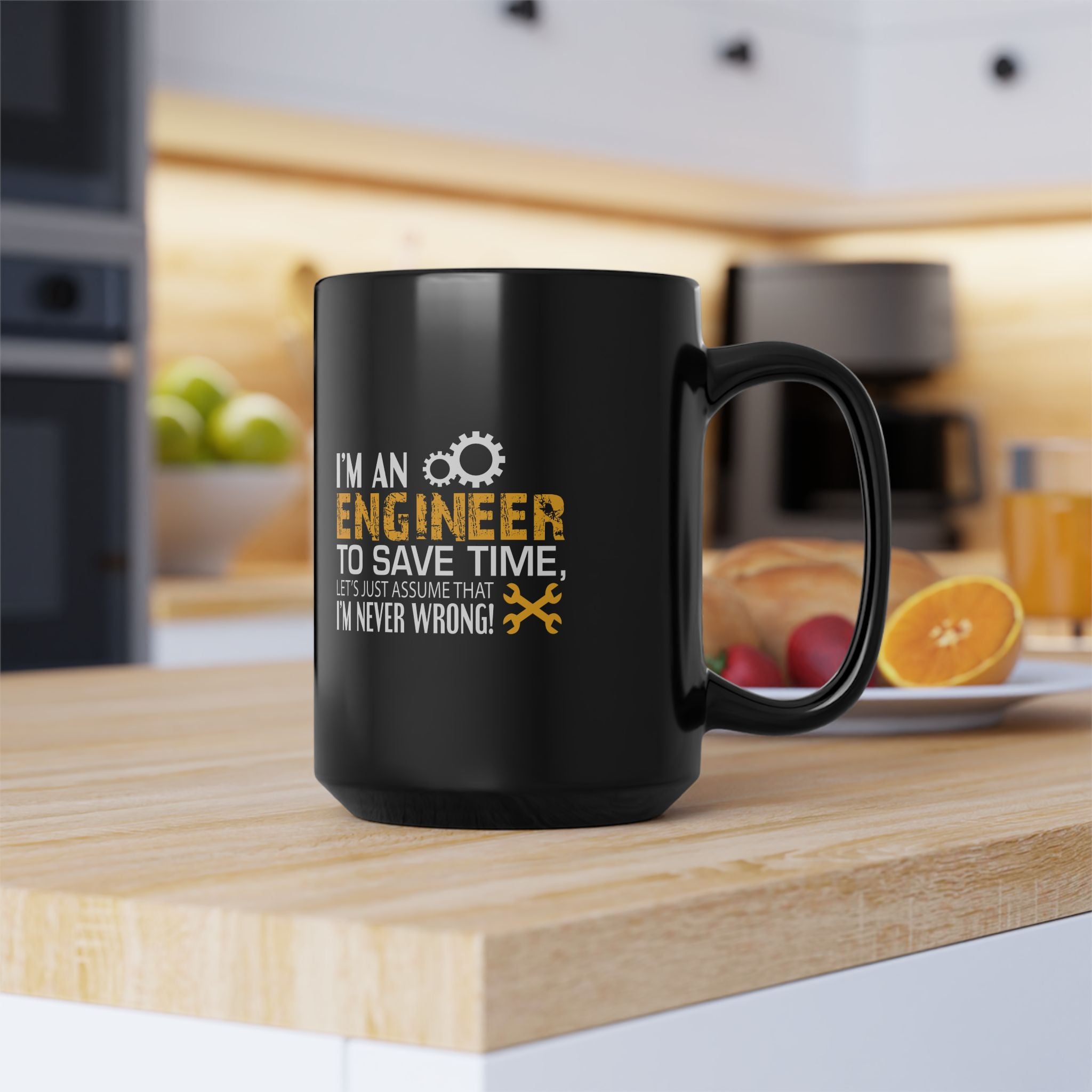 Funny Engineer Mug - Perfect Gift for Engineers, Coffee Lovers, Office Decor, Birthday, Graduation